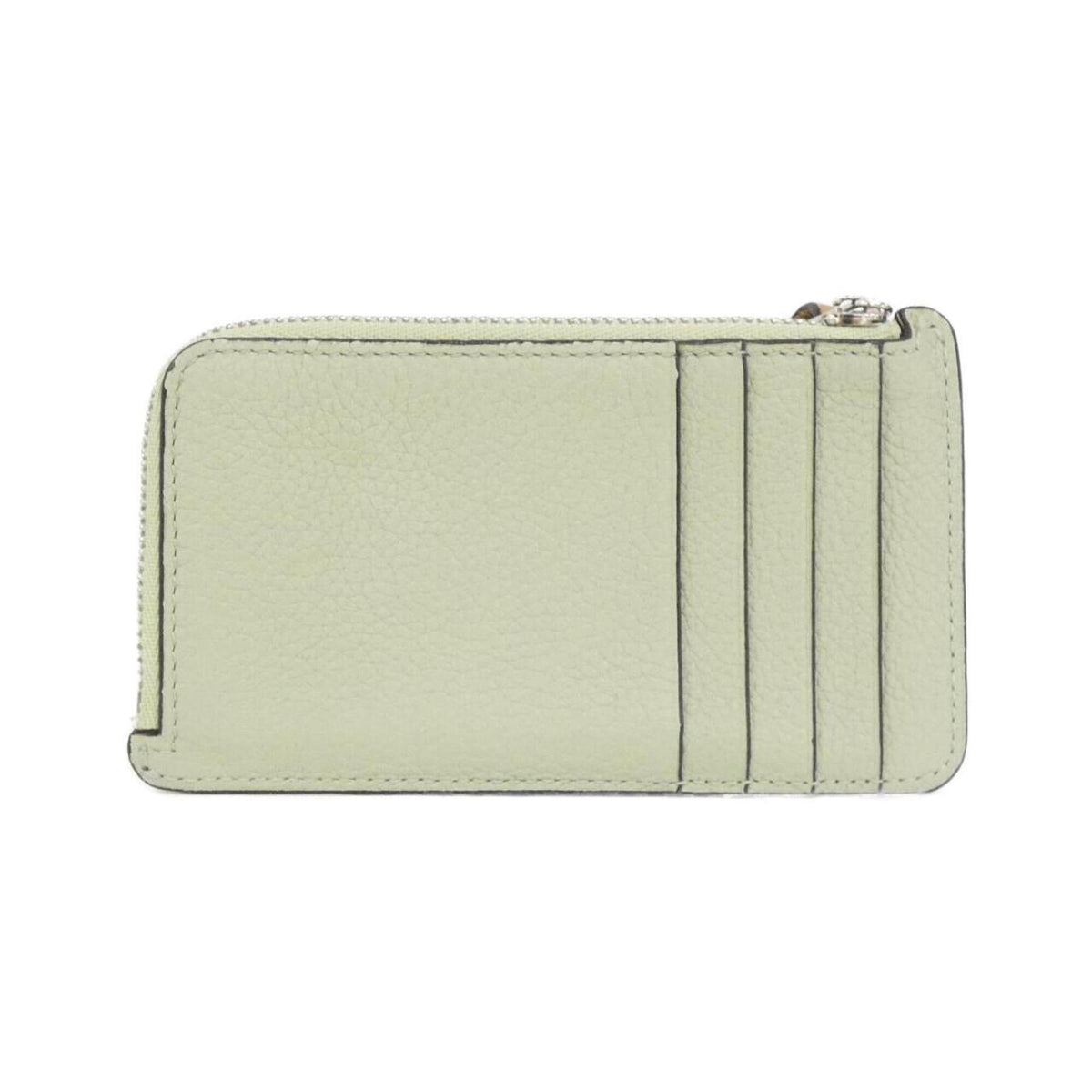 Loewe Gray Green Leather Coin Purse/Coin Case (Pre-Owned)