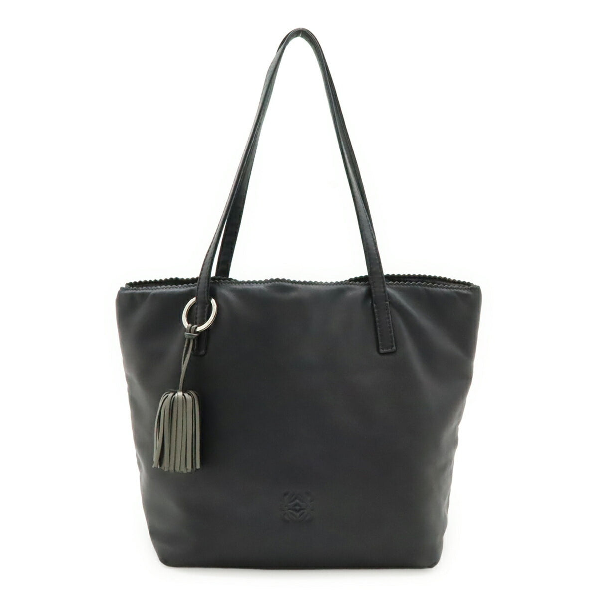 Loewe Black Nappa Leather Leather Handbag Tote Bag (Pre-Owned)
