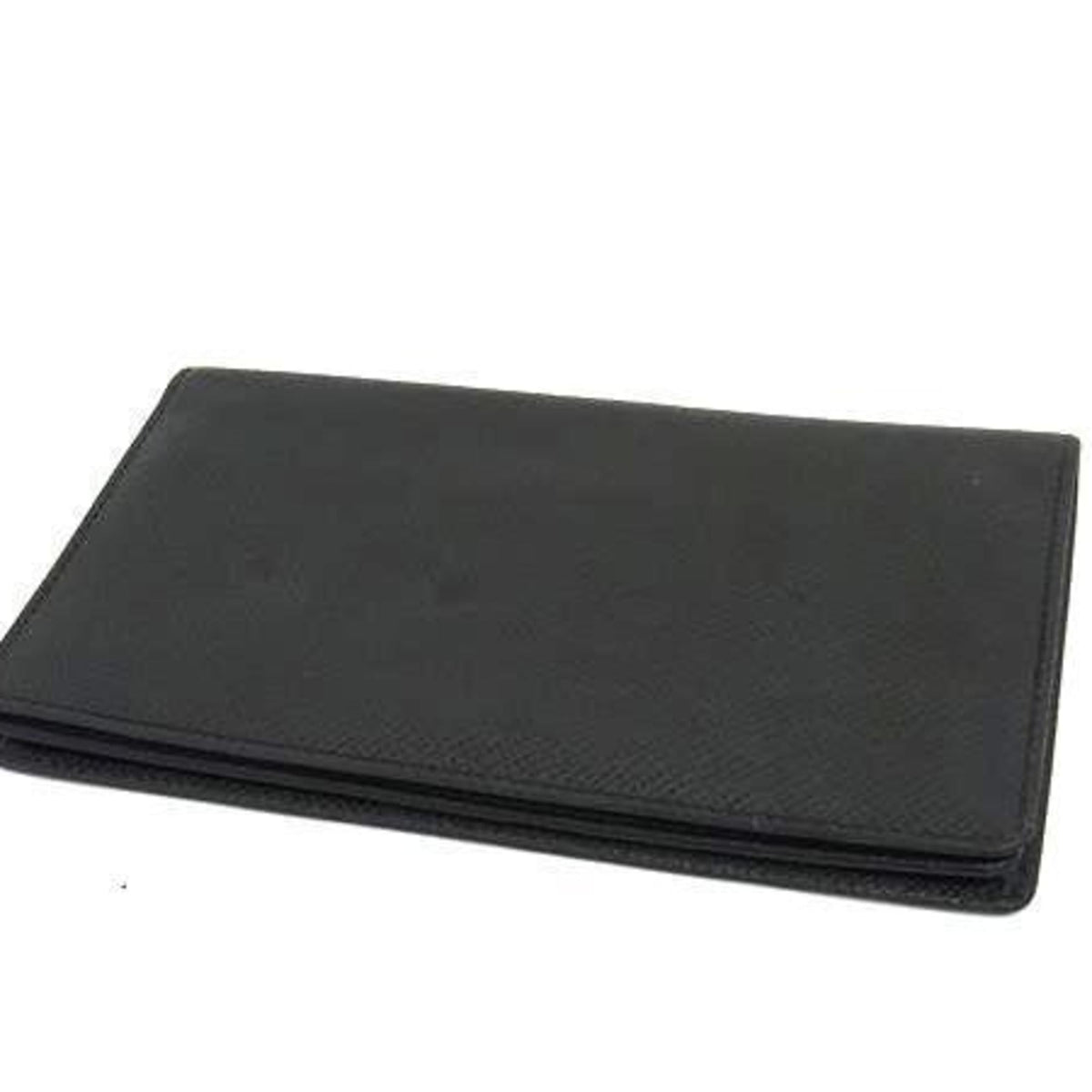Louis Vuitton Ardoise Black Taiga Leather Long Wallet (Bi-Fold) (Pre-Owned)