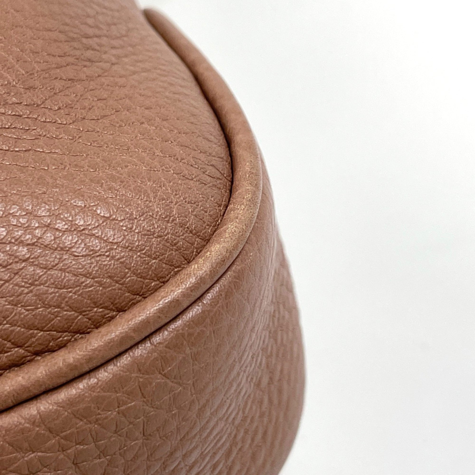 Gucci Beige Bamboo Handbag Shoulder Bag (Pre-Owned)