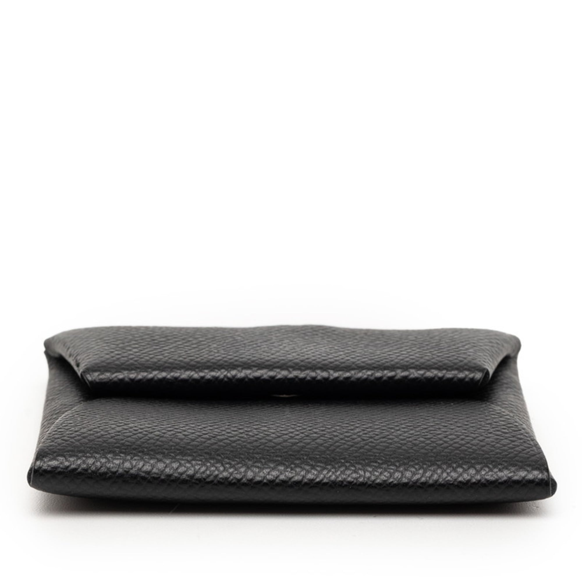 Hermes Bastia Black Epsom Leather Coin Purse/Coin Case (Pre-Owned)