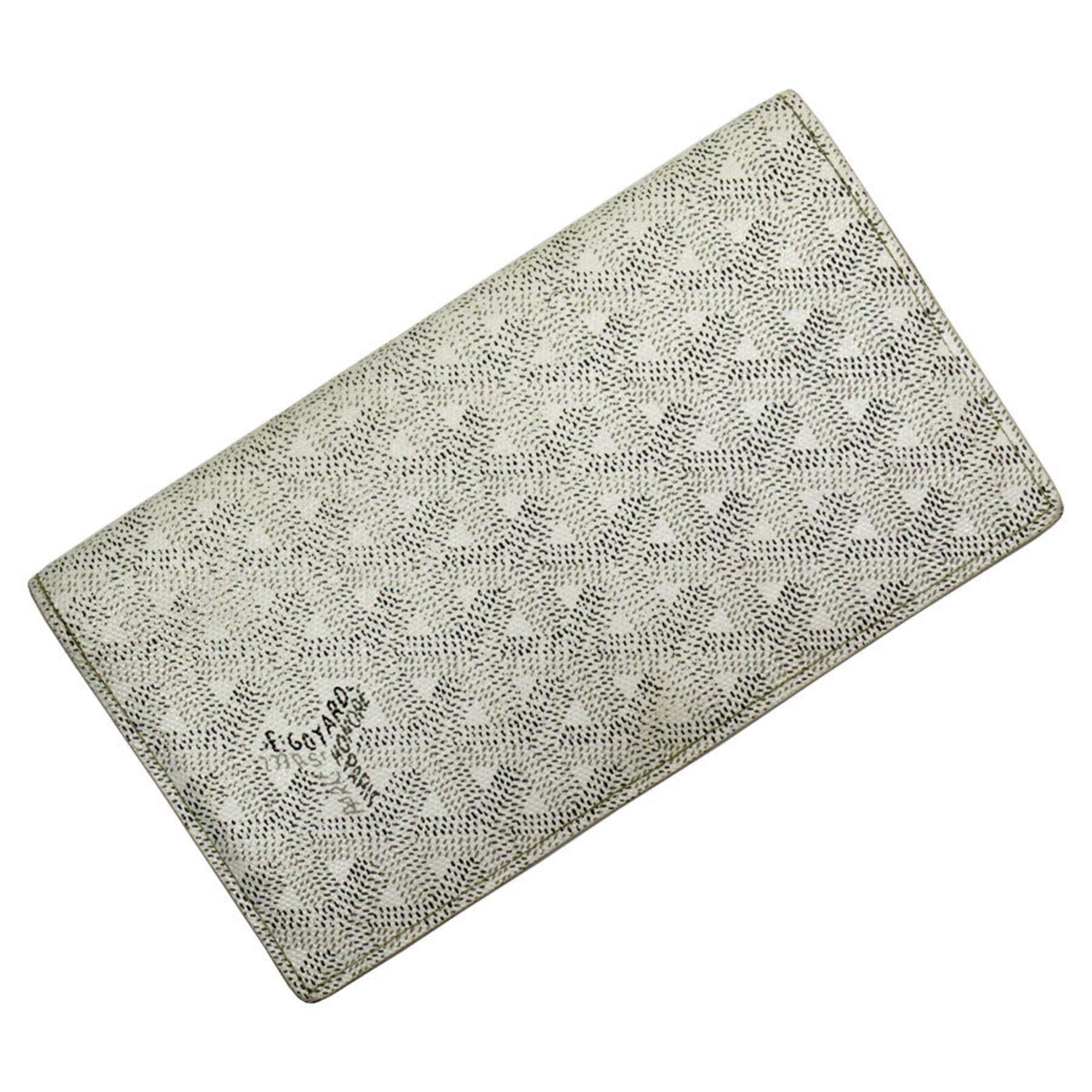 Goyard White Leather Long Wallet (Bi-Fold) (Pre-Owned)
