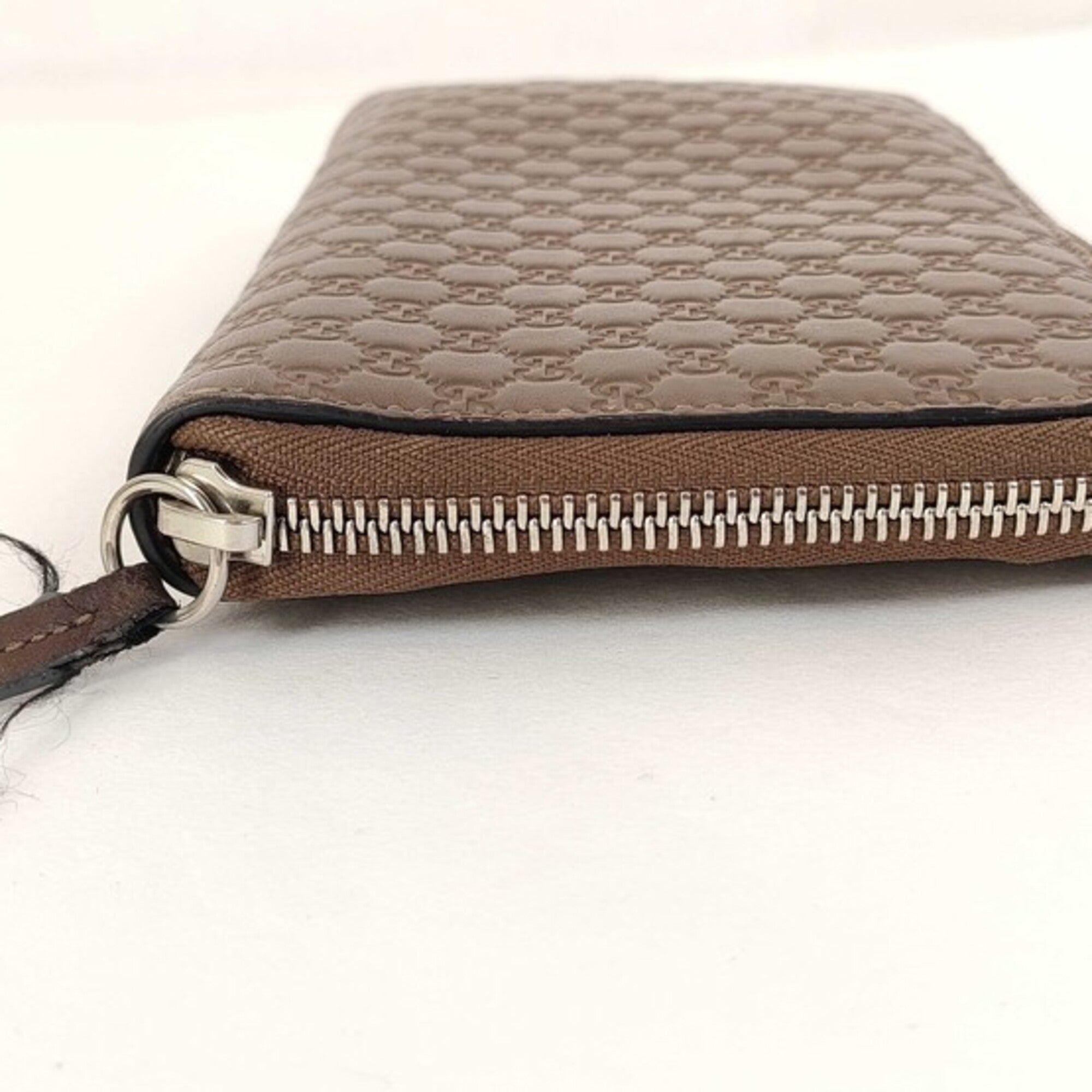 Gucci Brown Leather Coin Purse/Coin Case (Pre-Owned)