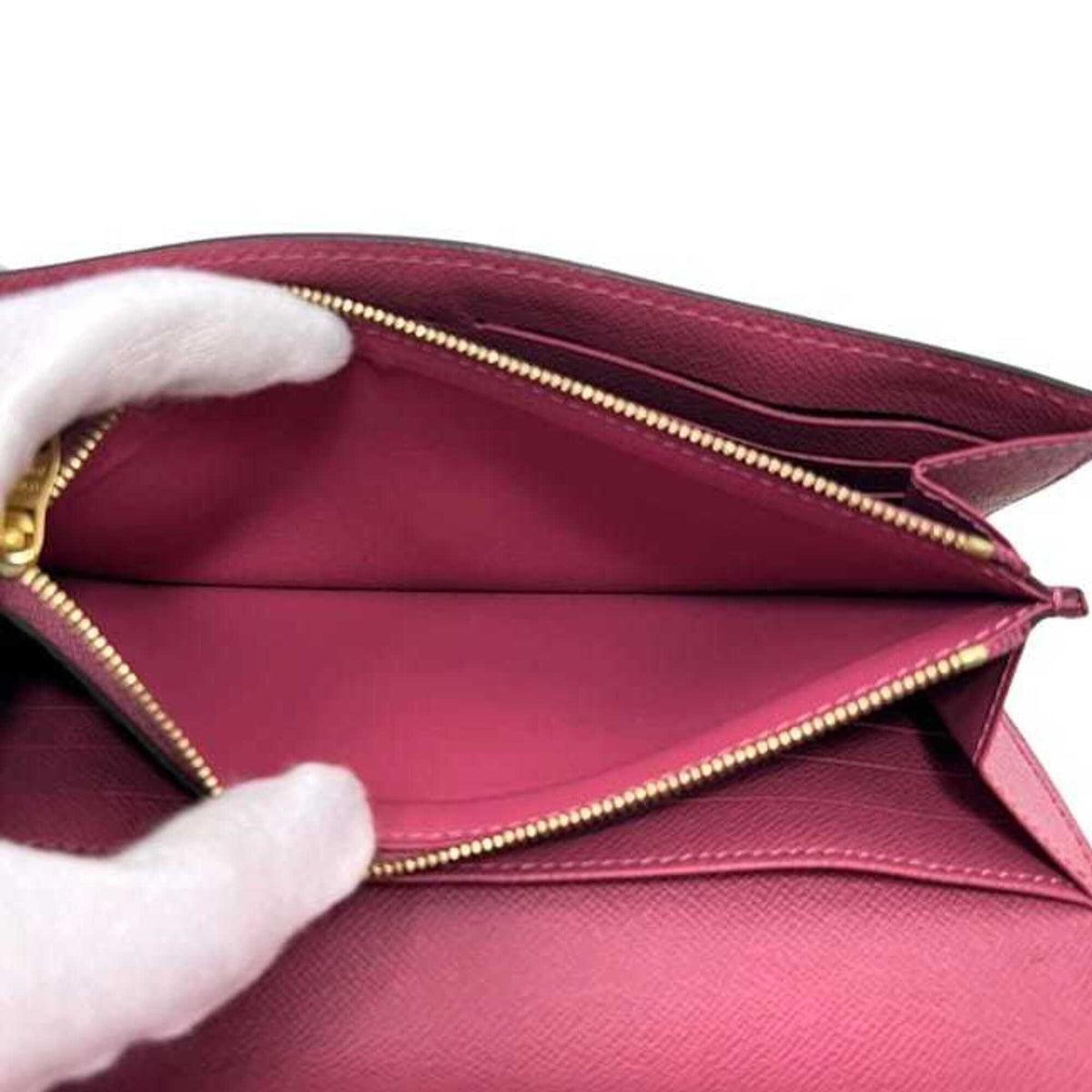 Louis Vuitton Brown Monogram Pink Monogram Long Wallet (Bi-Fold) (Pre-Owned)