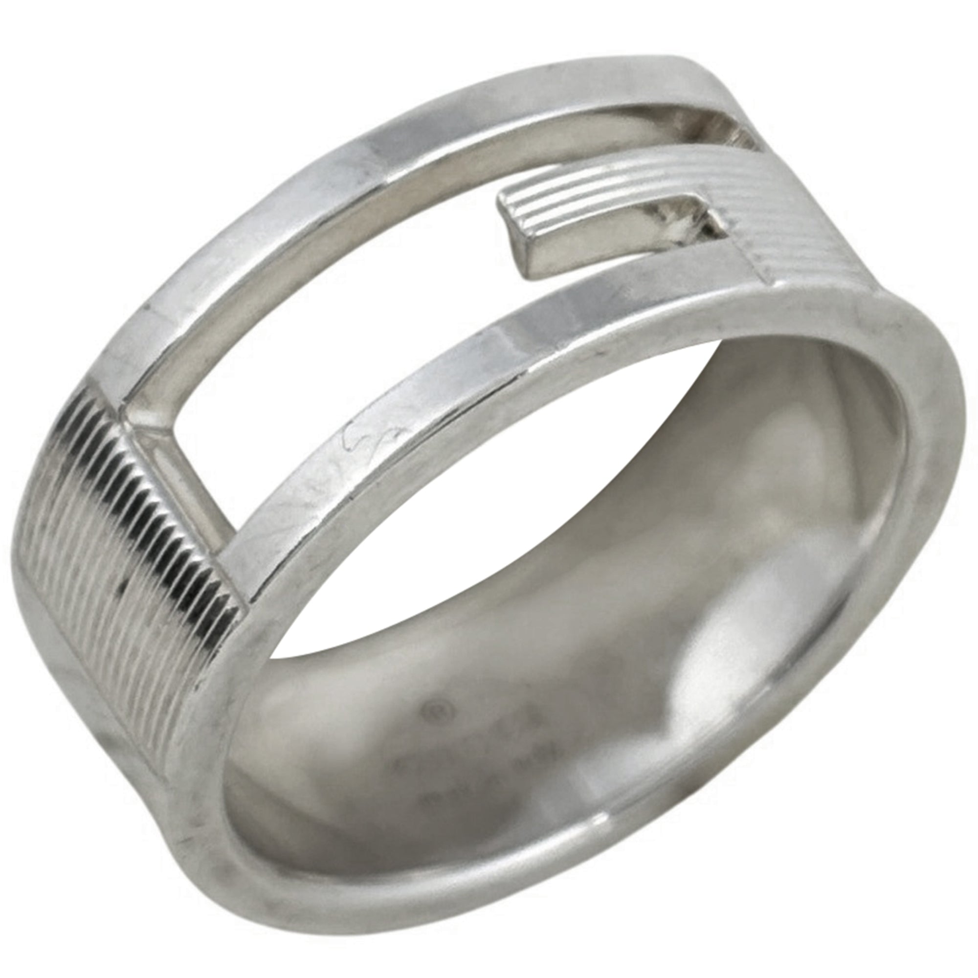 Gucci Silver Silver 925 Band Ring (Pre-Owned)