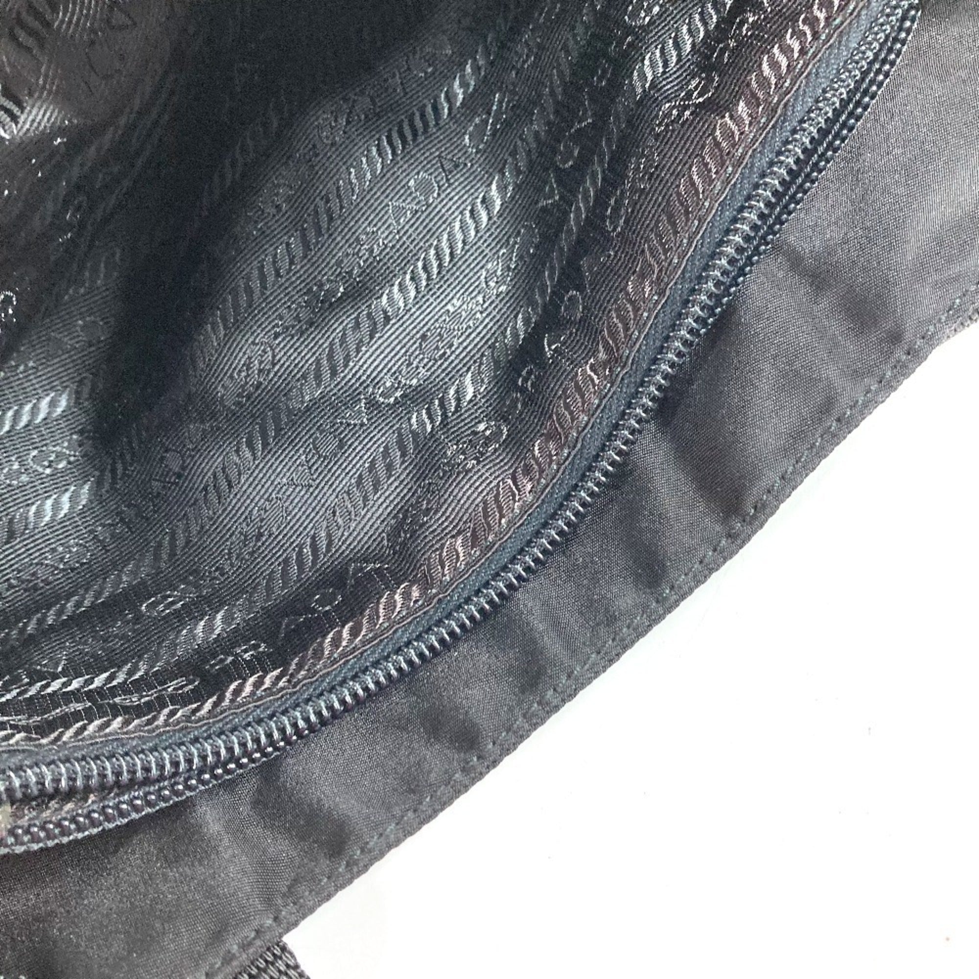 Prada Black Nylon Handbag Shoulder Bag Tote Bag (Pre-Owned)