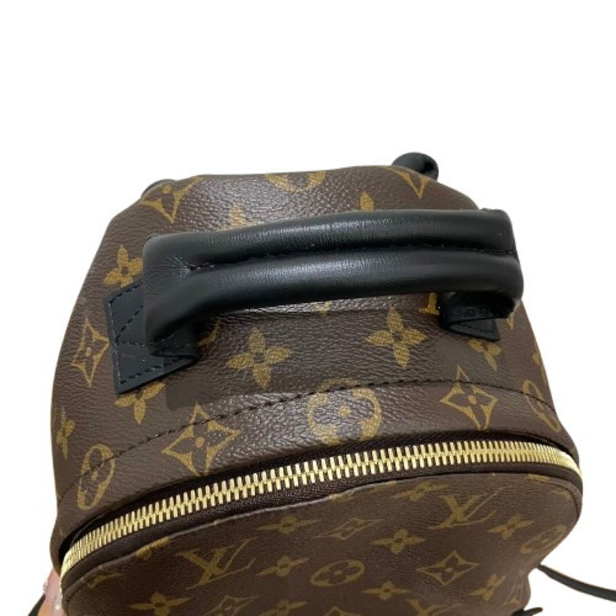 Louis Vuitton Black Brown Pvc Backpack (Pre-Owned)