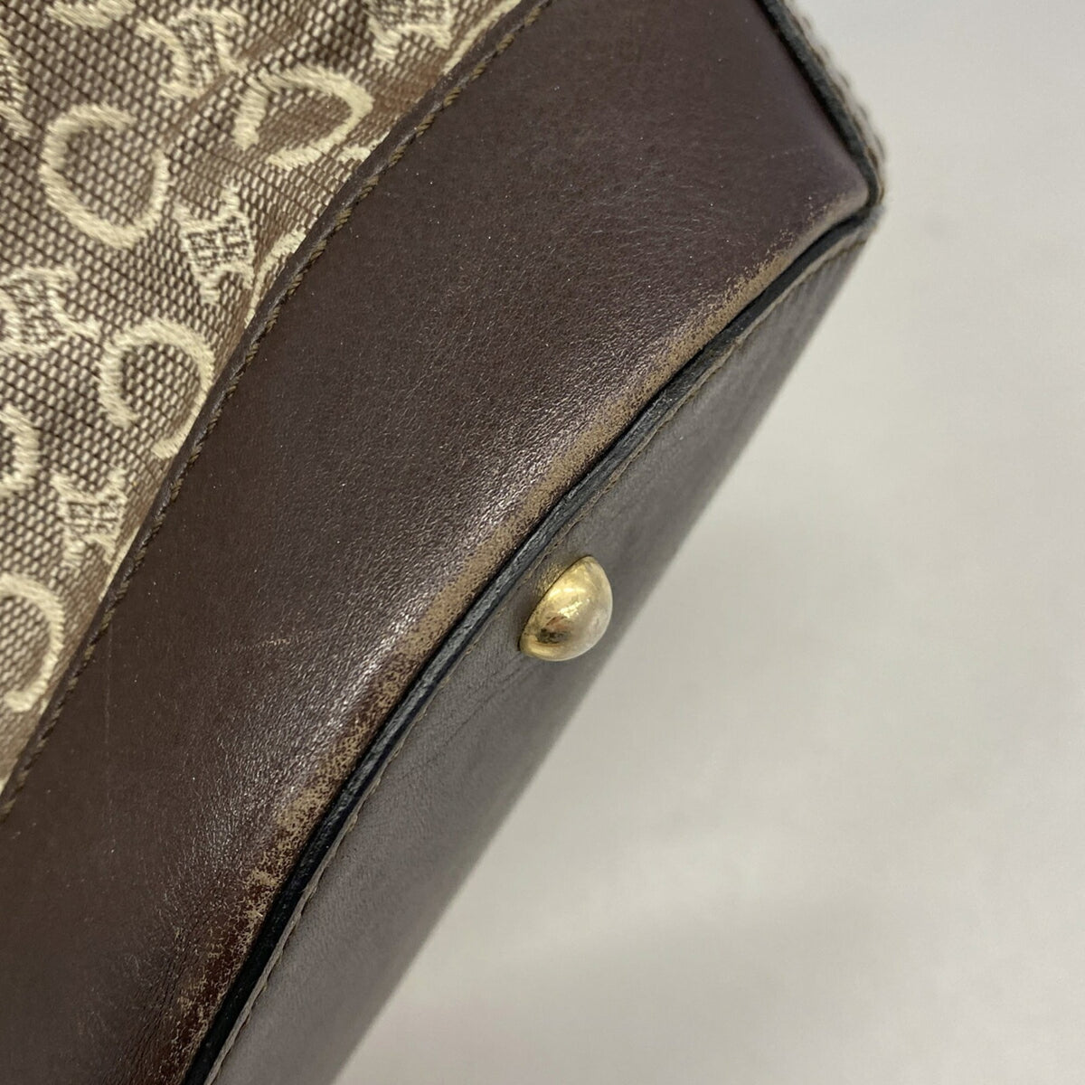 Celine Brown Canvas Tote Bag (Pre-Owned)