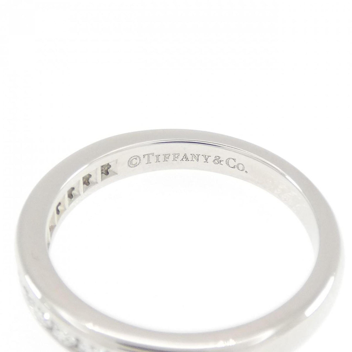 Tiffany Platinum Platinum 950 Band Ring (Pre-Owned)