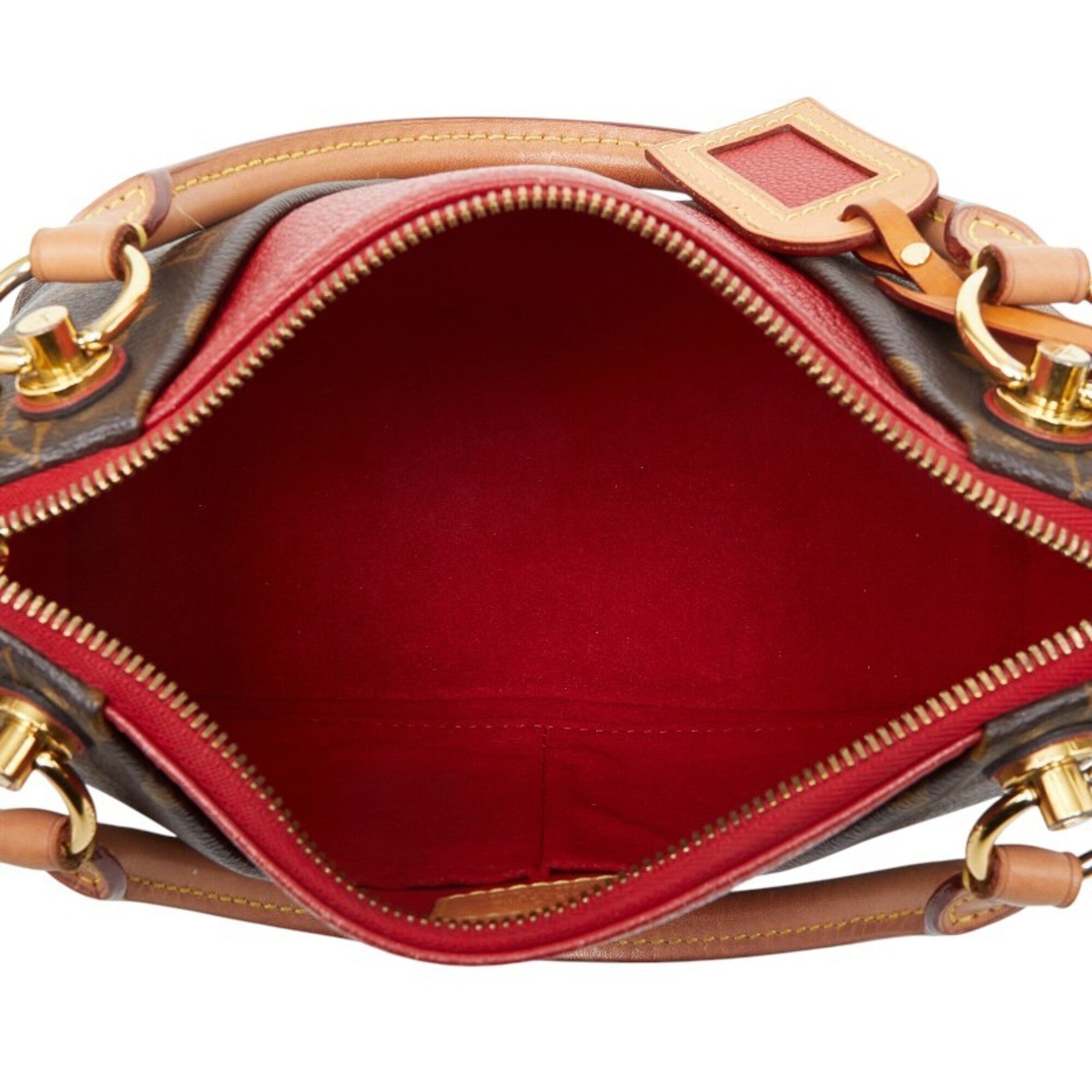 Louis Vuitton Cerise Monogram Red Brown Monogram Handbag Shoulder Bag (Pre-Owned)