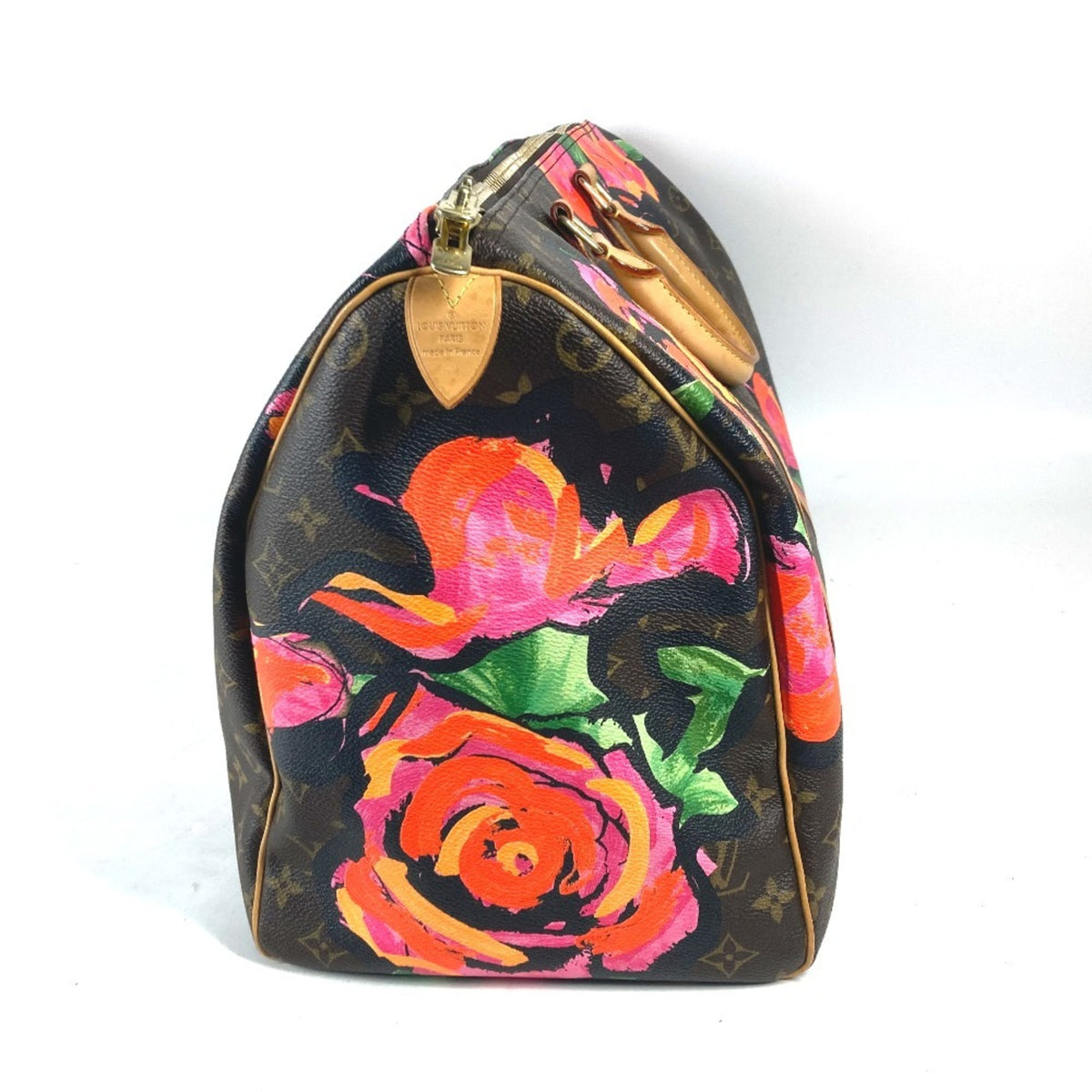 Louis Vuitton Brown Pink Monogram Boston Bag (Pre-Owned)