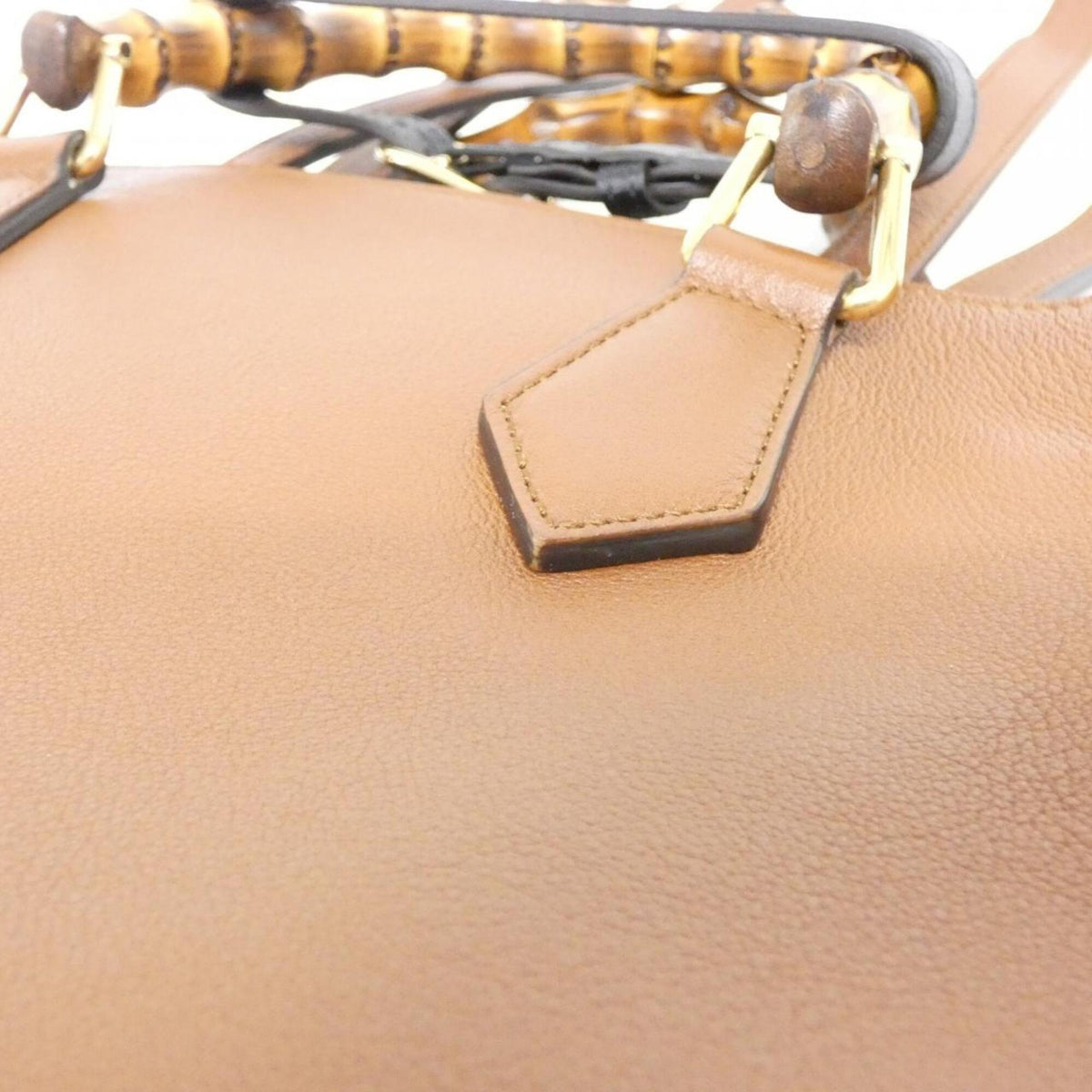 Gucci Brown Leather Handbag (Pre-Owned)
