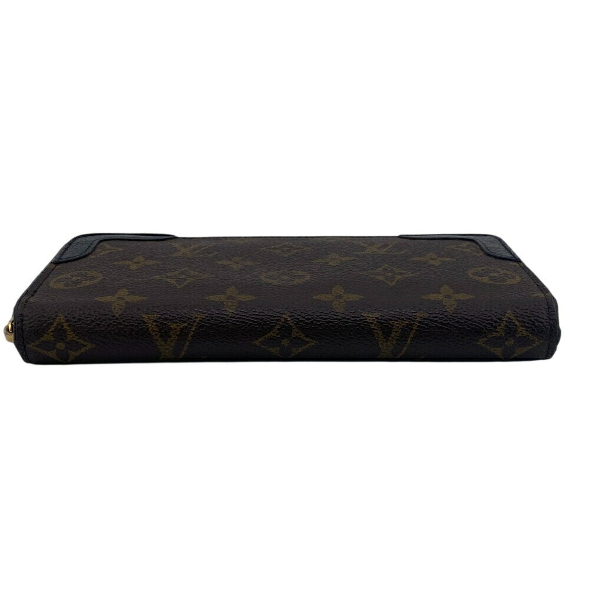 Louis Vuitton Monogram Black Brown Monogram Monogram Long Wallet (Bi-Fold) (Pre-Owned)