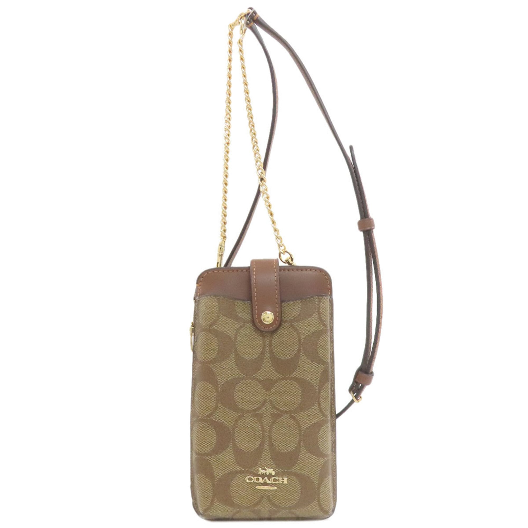 Coach Brown Pvc Shoulder Bag (Pre-Owned)