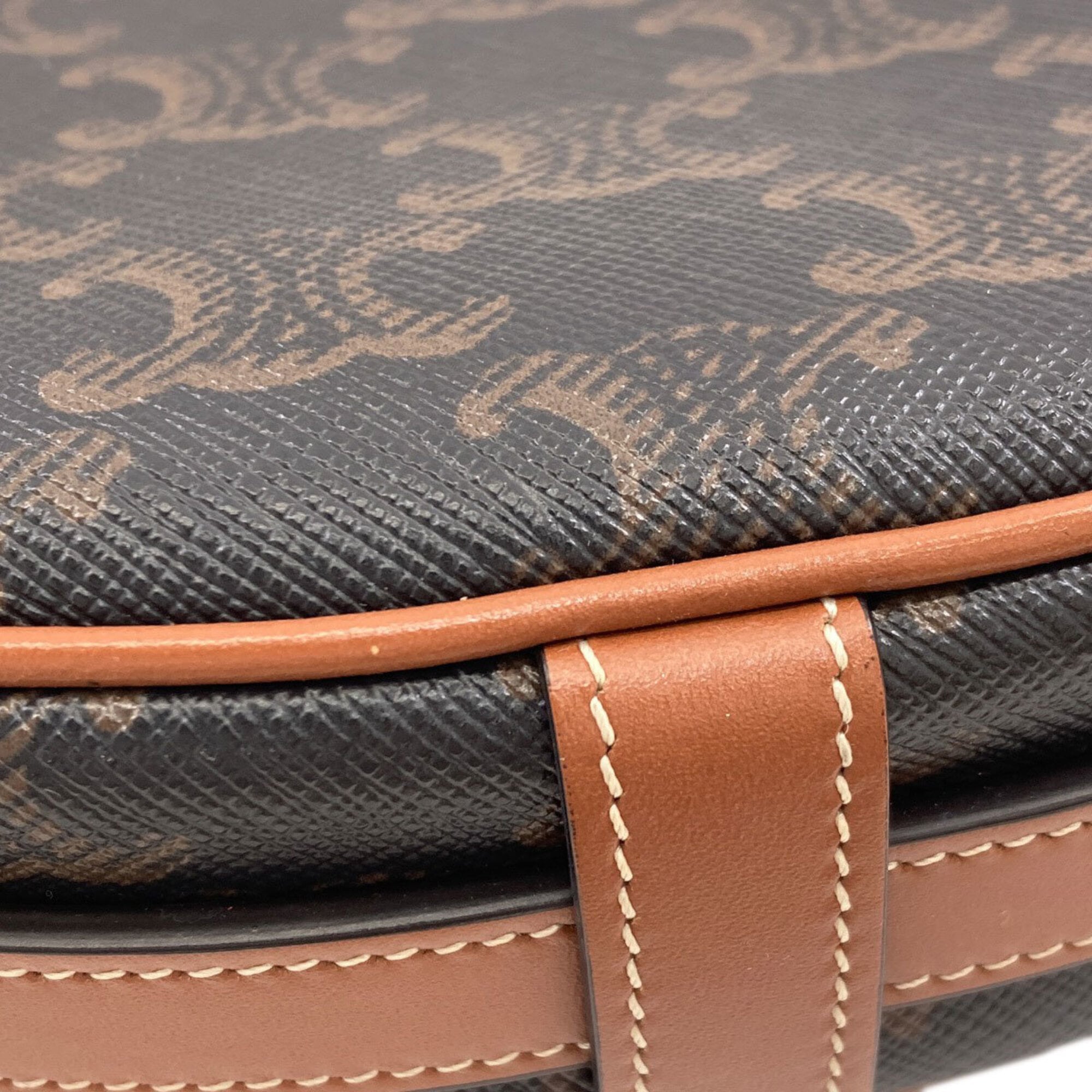 Celine Dark Brown Pvc Shoulder Bag (Pre-Owned)
