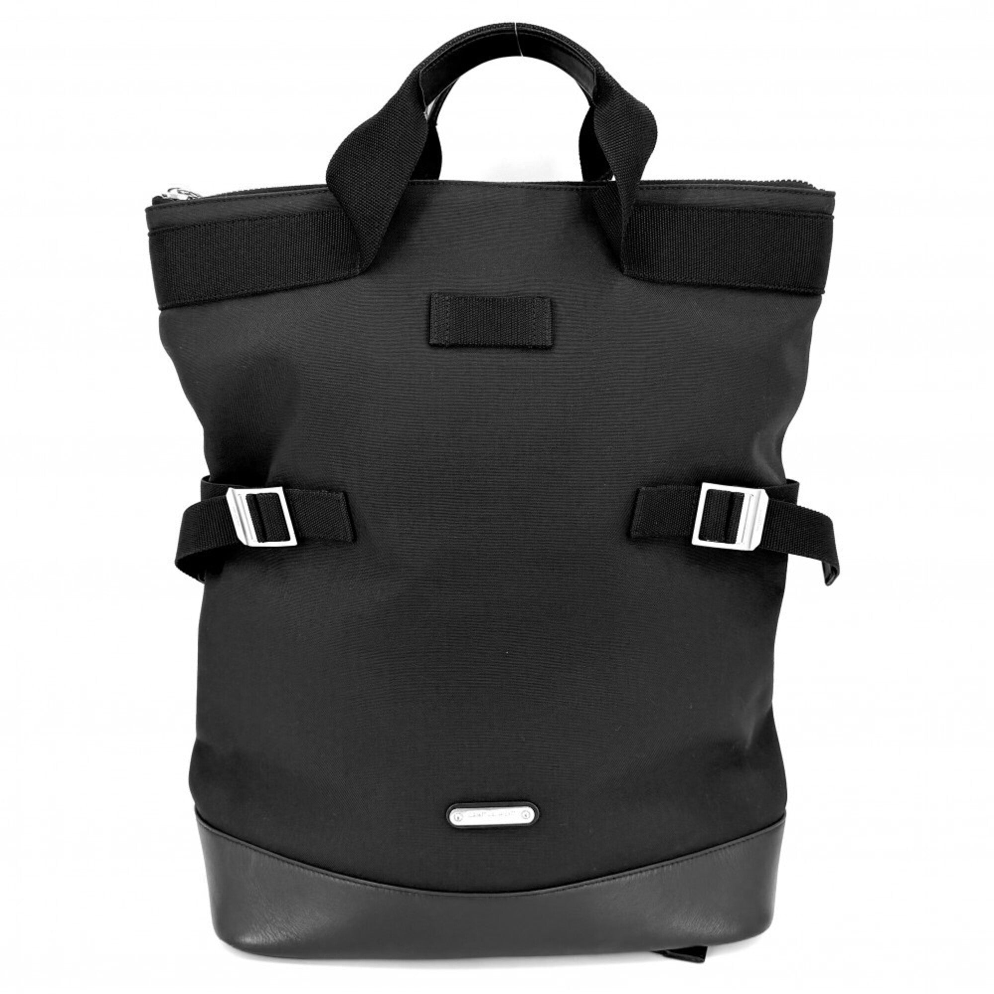 Saint Laurent Black Canvas Leather Handbag (Pre-Owned)