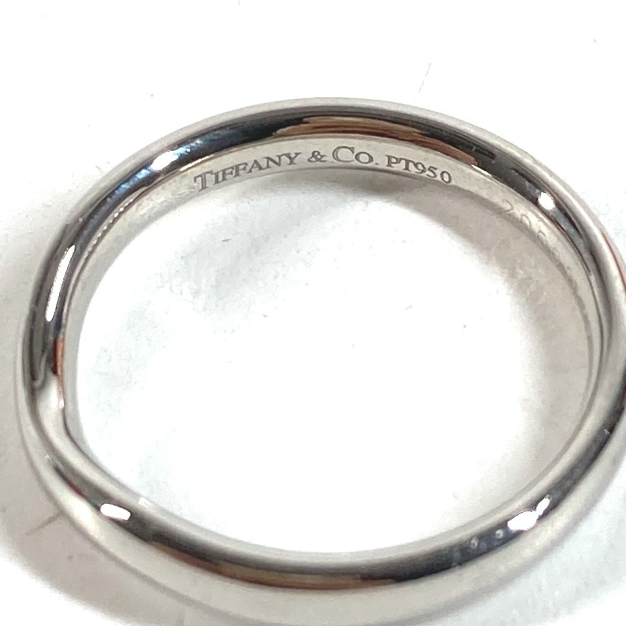 Tiffany Silver Platinum 950 Band Ring (Pre-Owned)