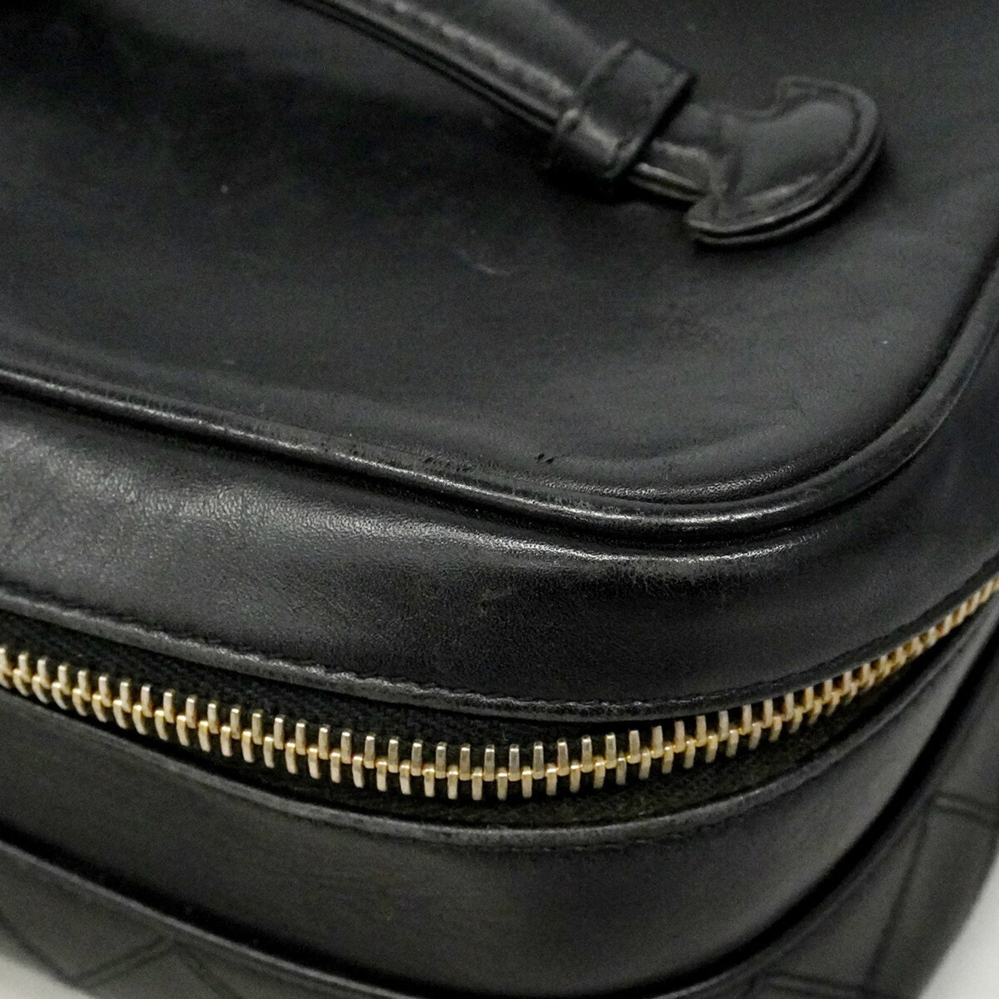 Chanel Black Leather Vanity Bag (Pre-Owned)