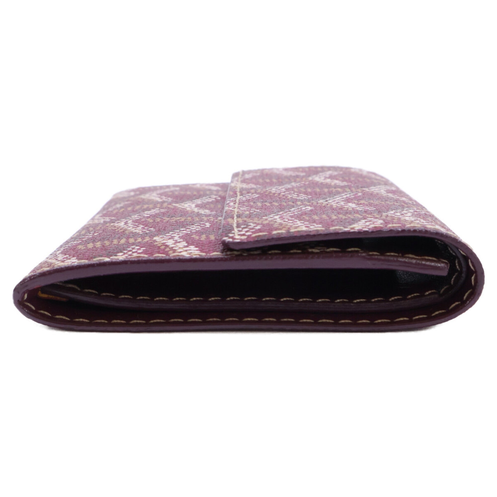 Goyard Burgundy Canvas Coin Purse/Coin Case (Pre-Owned)