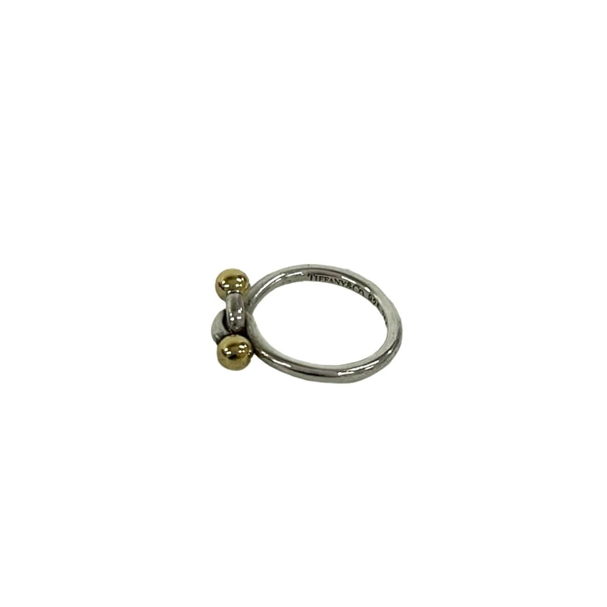 Tiffany Gold Silver Yellow Gold (18K) Silver 925 Band Ring (Pre-Owned)