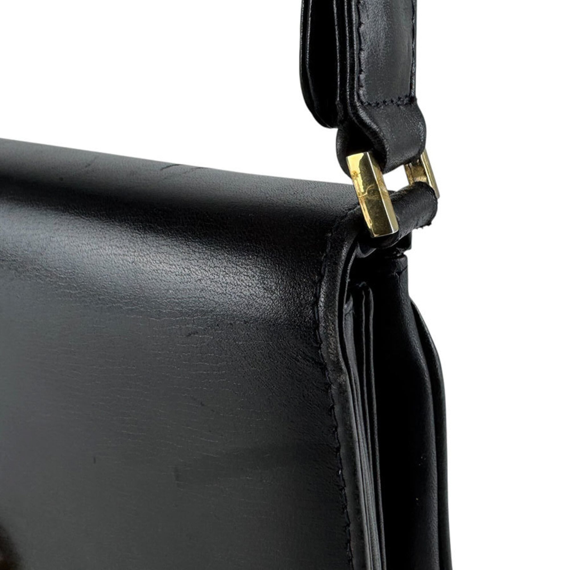 Gucci Black Leather Shoulder Bag (Pre-Owned)