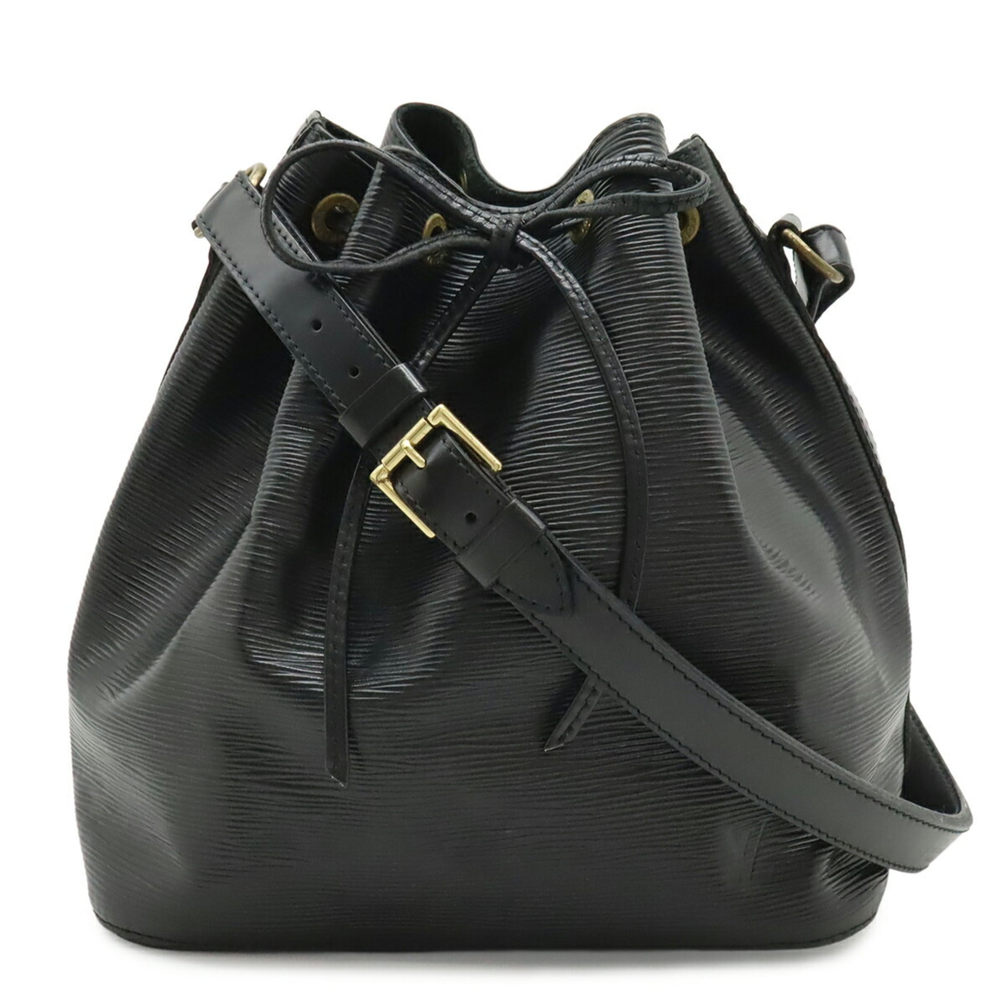 Louis Vuitton Black Noir Epi Leather Shoulder Bag (Pre-Owned)