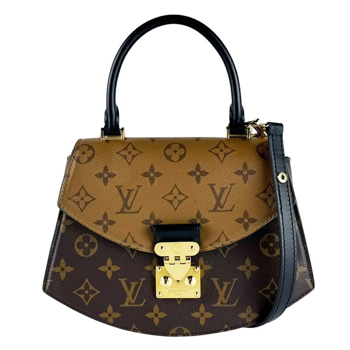 Louis Vuitton Brown Monogram Reverse Shoulder Bag (Pre-Owned)