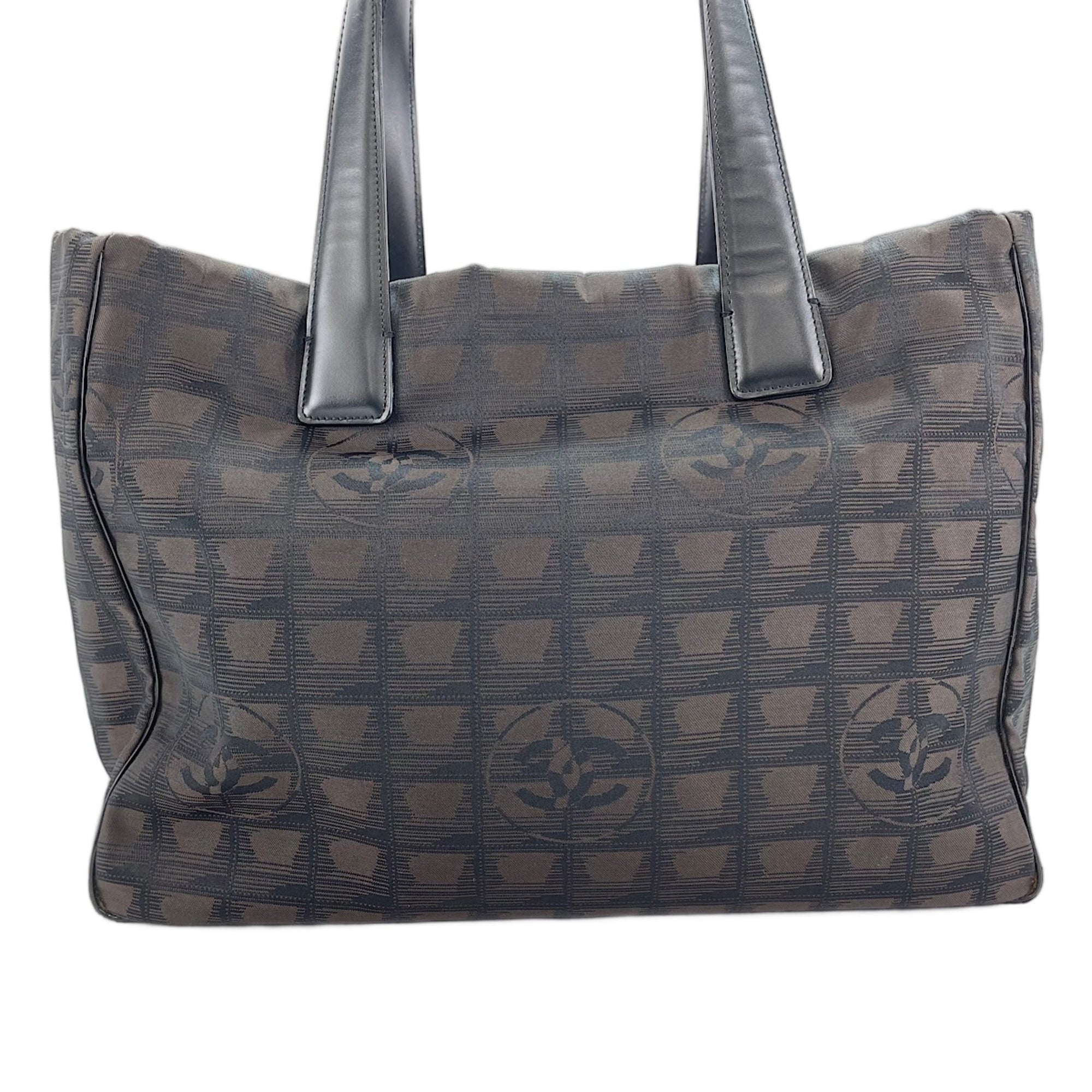 Chanel Brown New Travel Line Tote Bag (Pre-Owned)