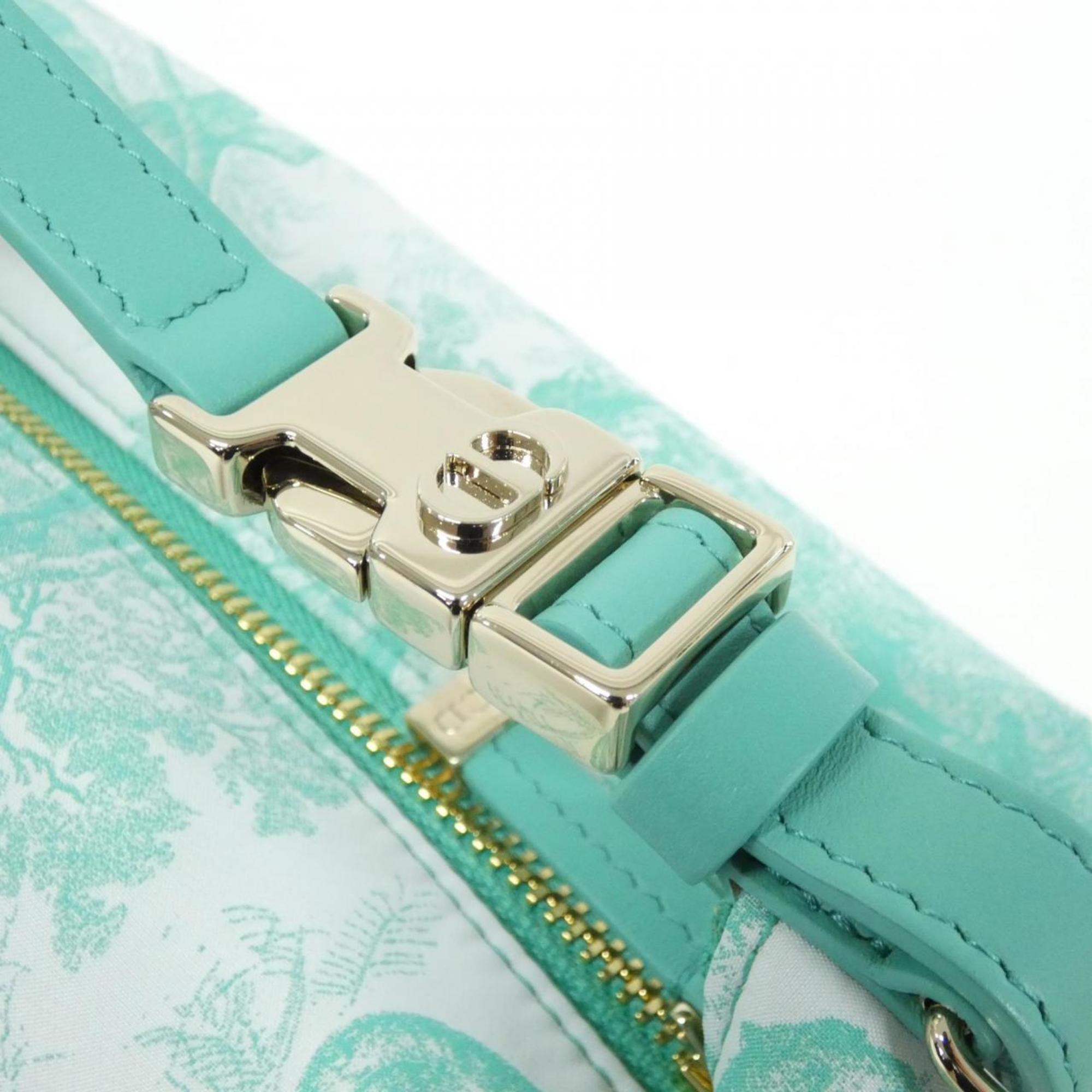 Christian Dior Green Canvas Handbag Pouch (Pre-Owned)