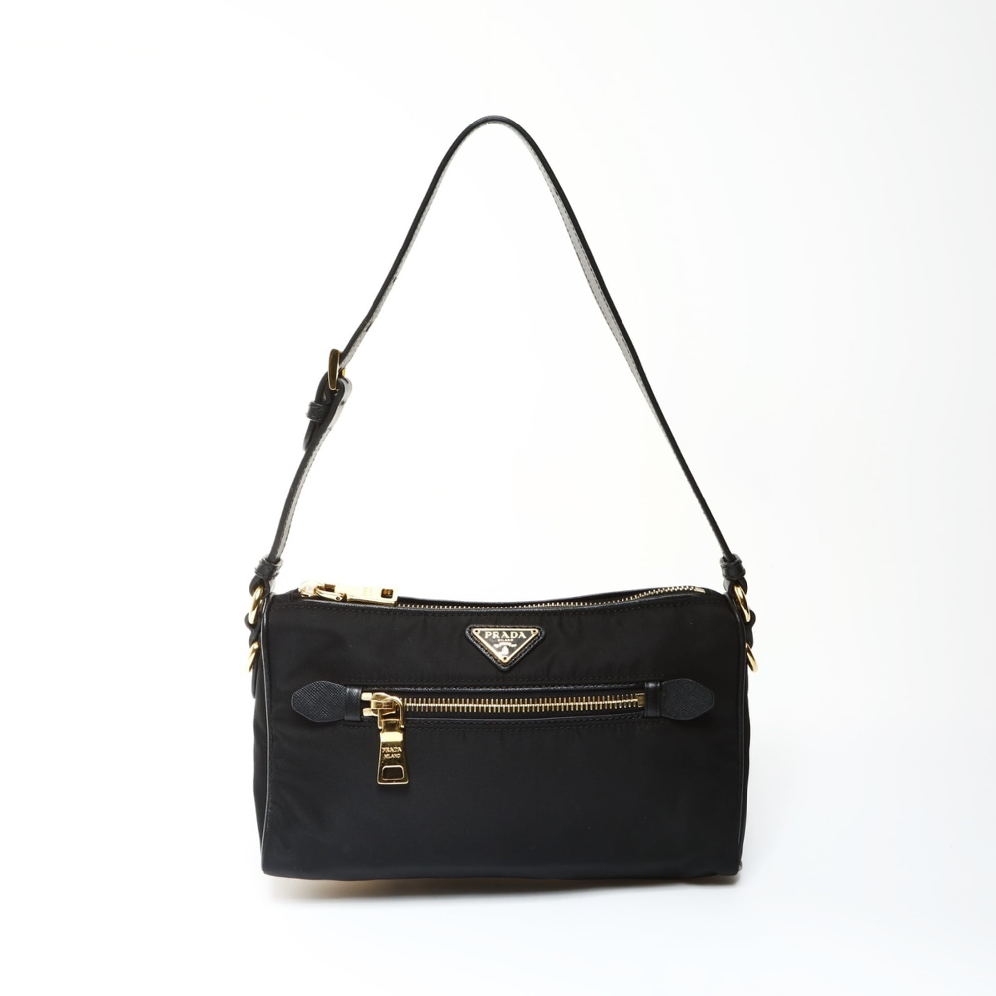 Prada Black Nylon Shoulder Bag (Pre-Owned)