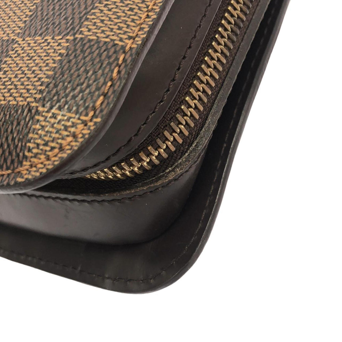 Louis Vuitton Ebene Coated Canvas Clutch Bag (Pre-Owned)