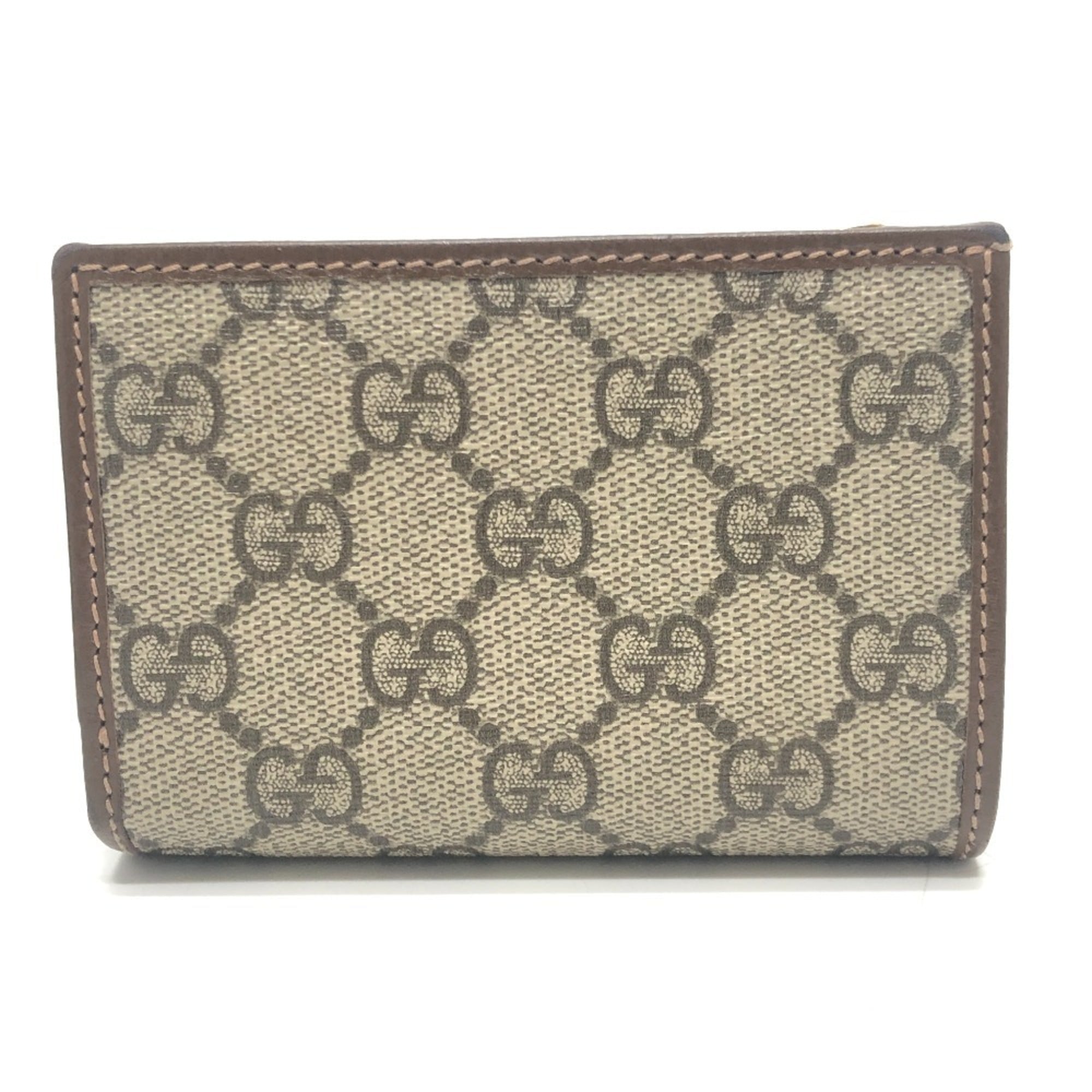 Gucci Gg Supreme Brown Gg Supreme Wallet (Bi-Fold) (Pre-Owned)