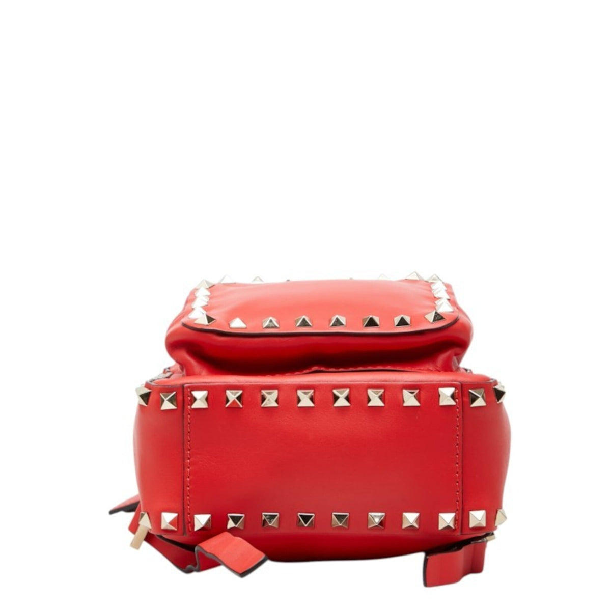 Valentino Red Color Leather Backpack (Pre-Owned)