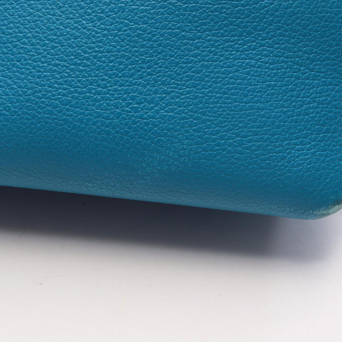 Hermes Blue Evercalf Leather Handbag (Pre-Owned)