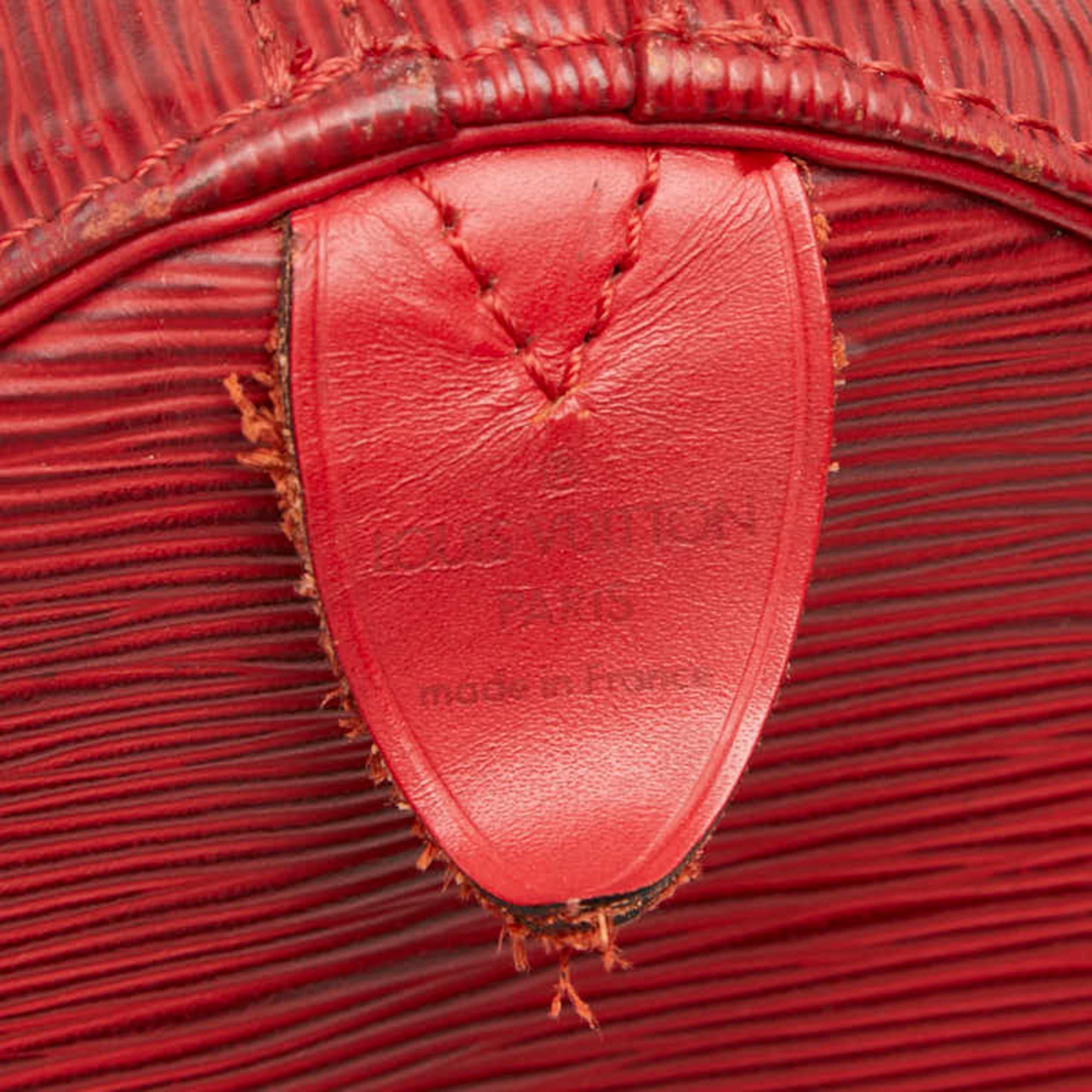 Louis Vuitton Castilian Red Leather Boston Bag (Pre-Owned)