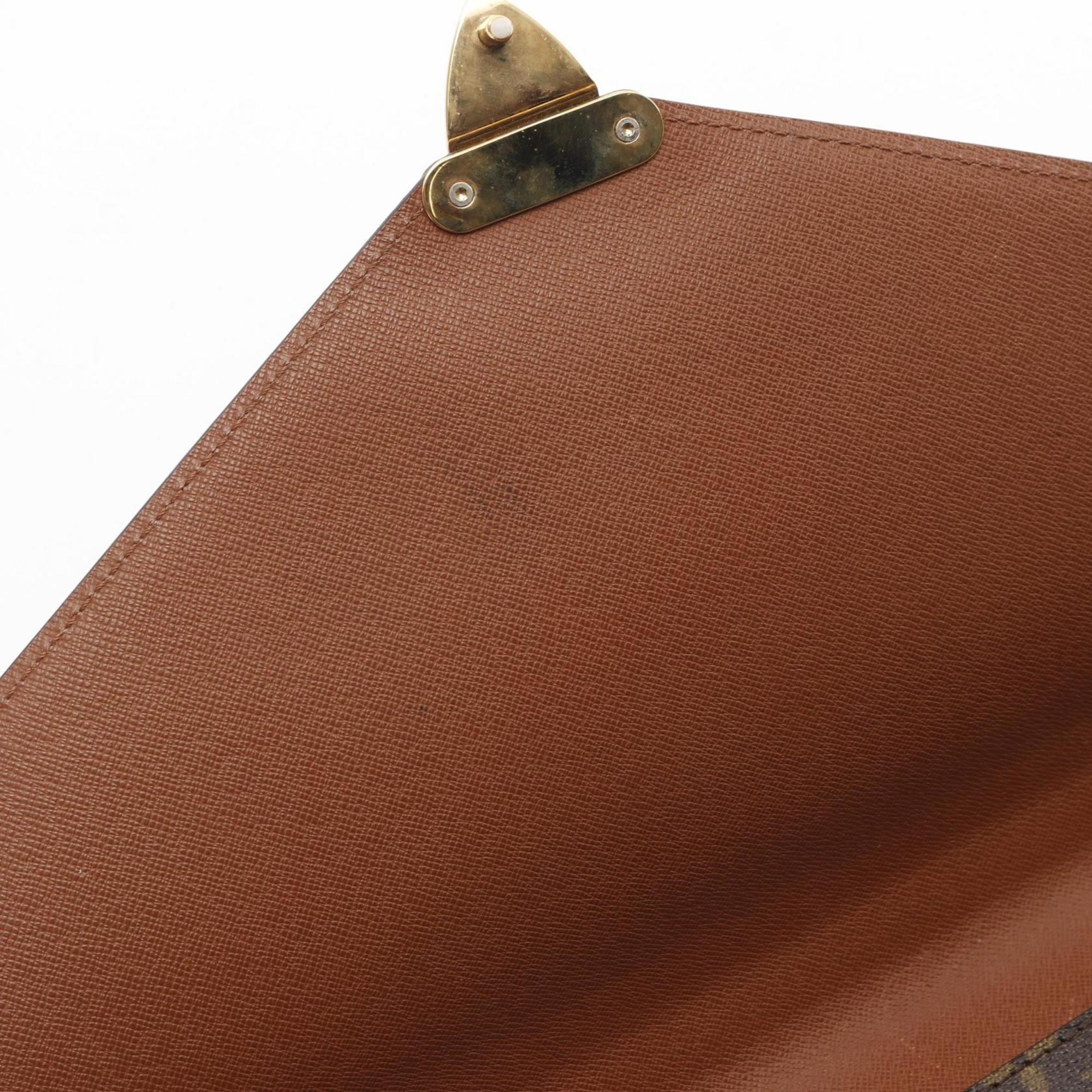 Louis Vuitton Brown Coated Canvas Pvc Monogram Leather Briefcase (Pre-Owned)