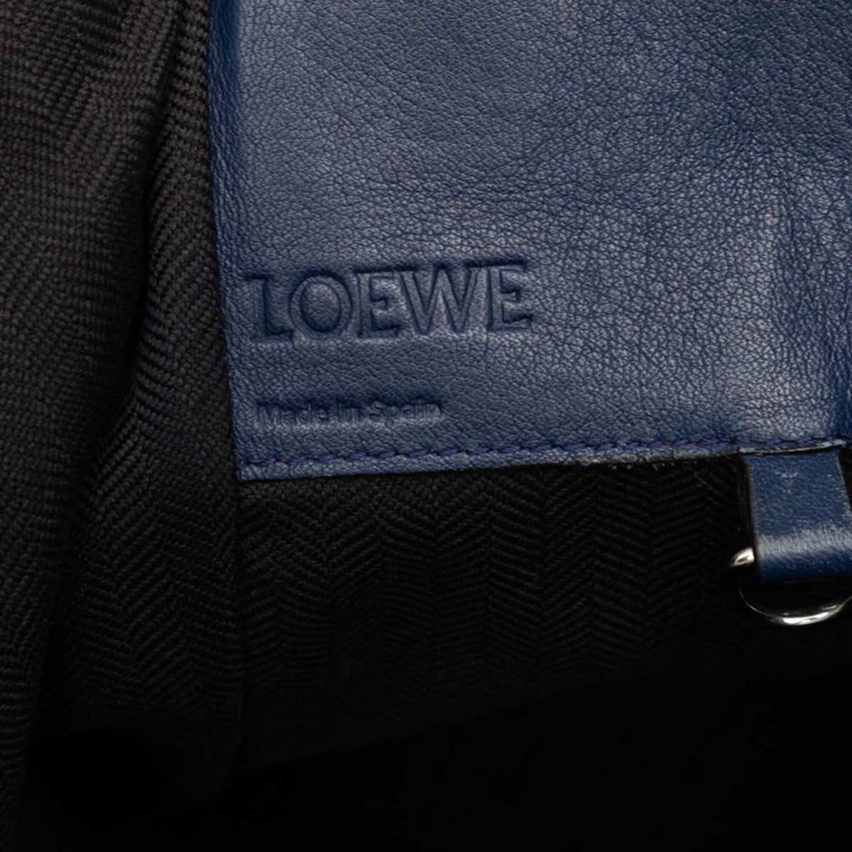Loewe Blue Leather Handbag Shoulder Bag (Pre-Owned)