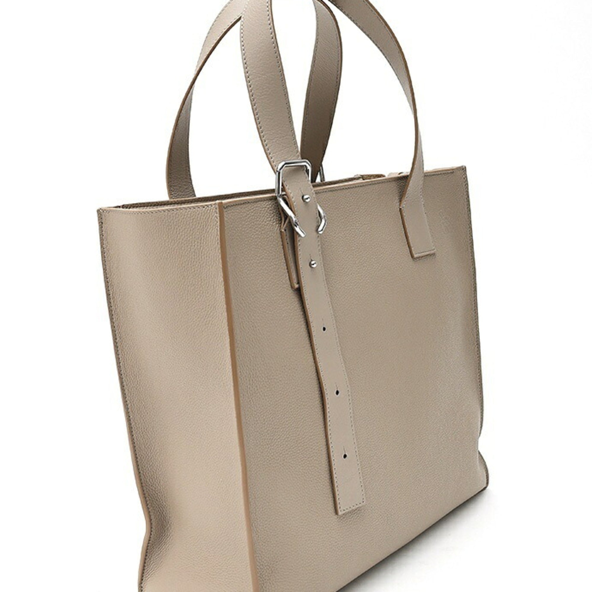 Loewe Grayish Leather Tote Bag (Pre-Owned)