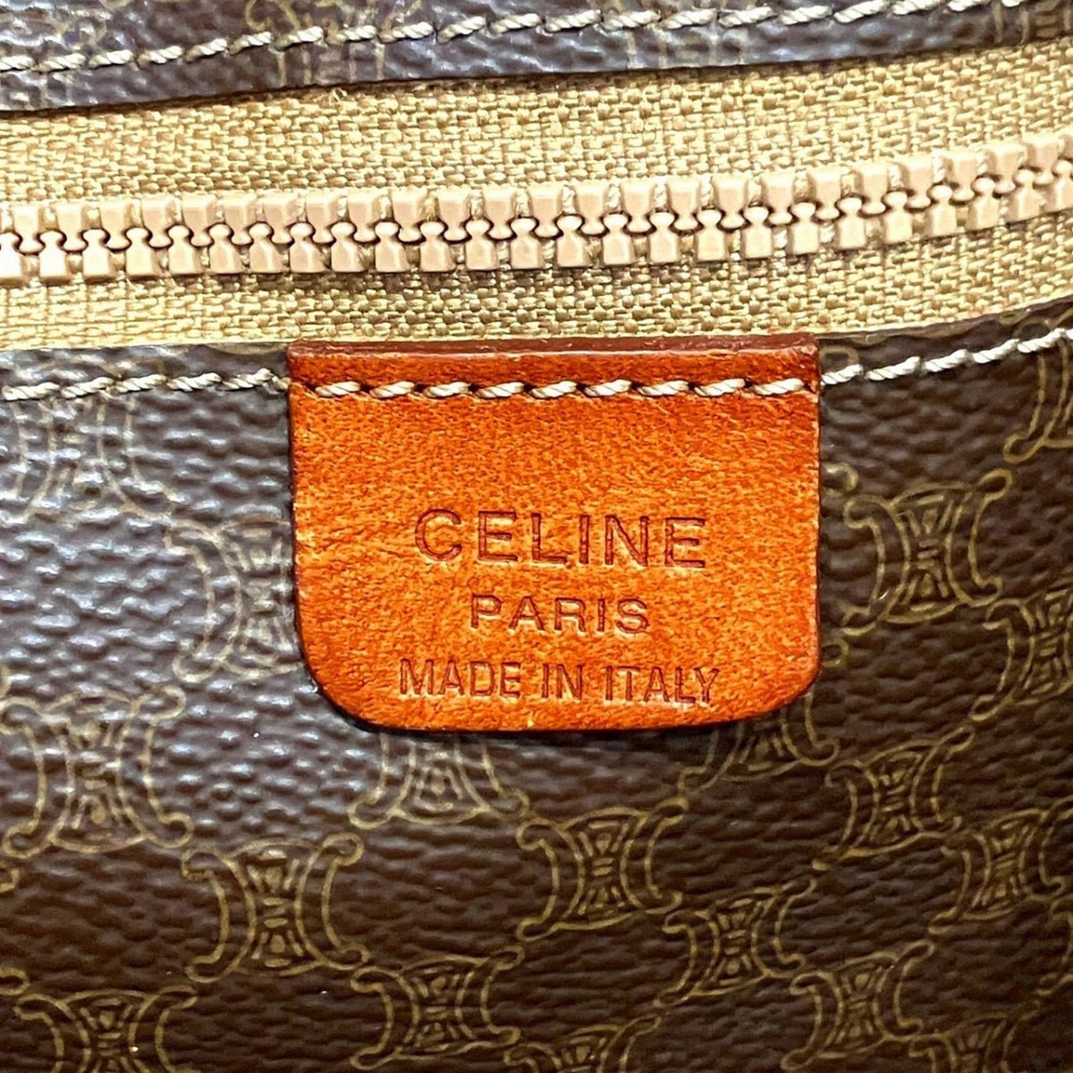 Celine Brown Pvc Tote Bag (Pre-Owned)