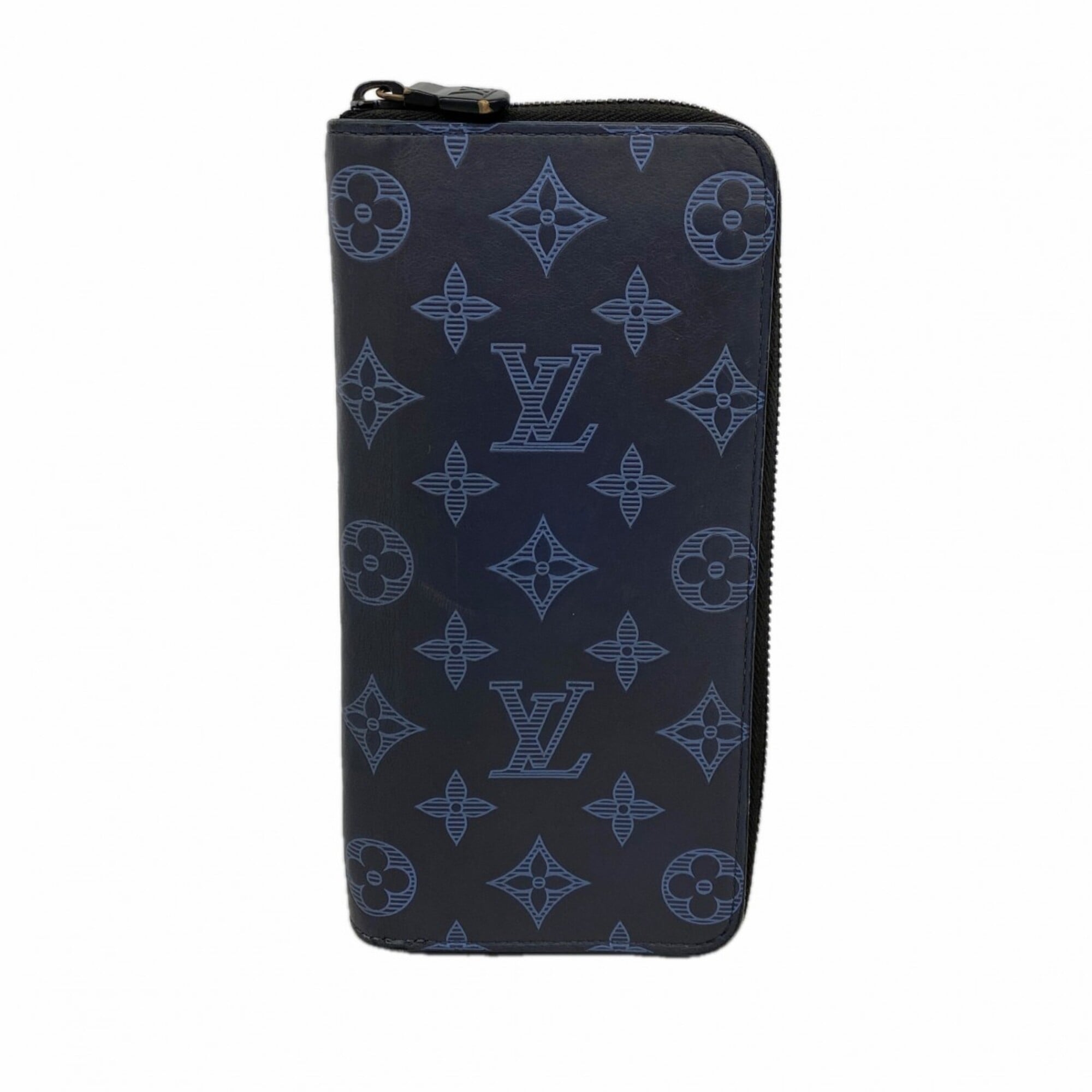 Louis Vuitton Navy Long Wallet (Bi-Fold) (Pre-Owned)