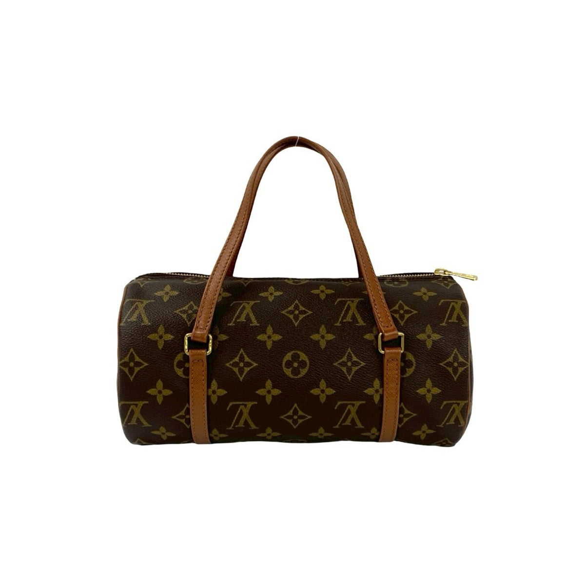 Louis Vuitton Brown Pvc Leather Boston Bag Handbag (Pre-Owned)