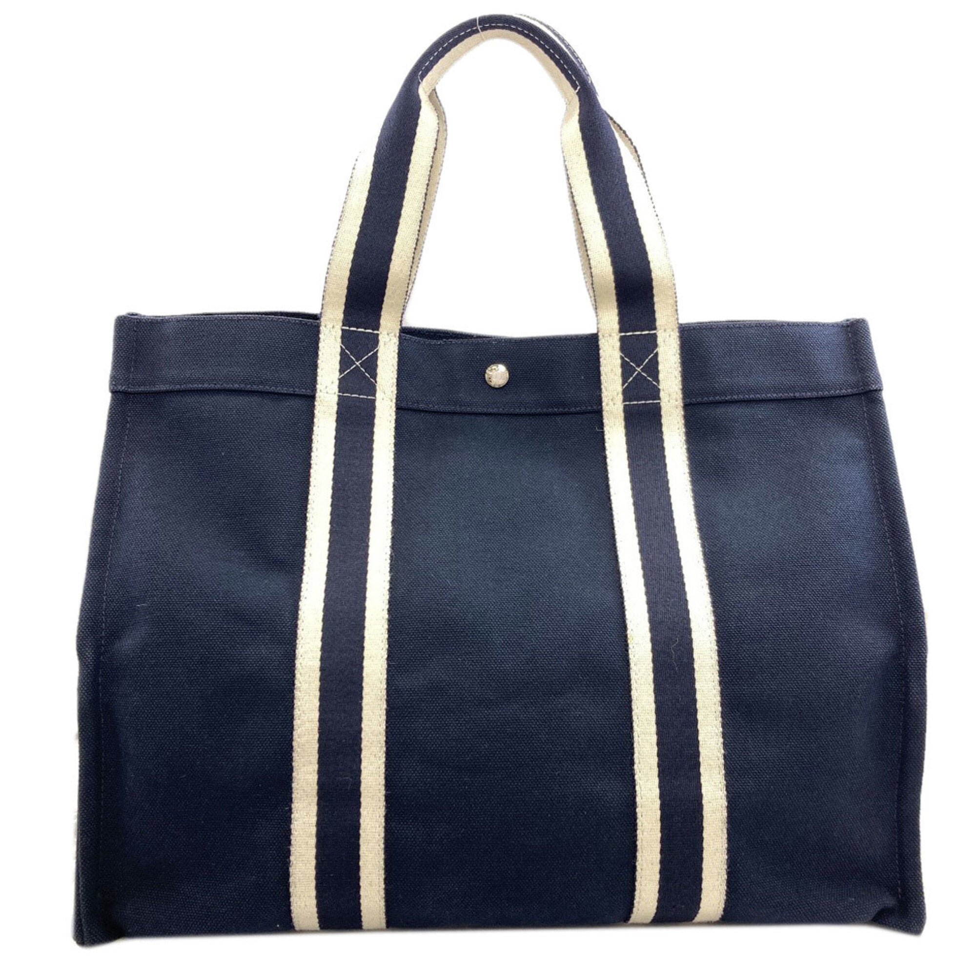 Hermes Bora Bora Navy Canvas Tote Bag (Pre-Owned)