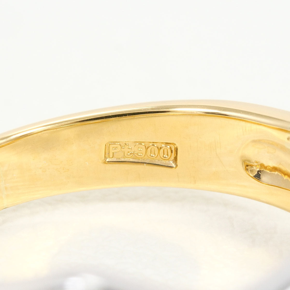 Unbranded Platinum Yellow Gold Yellow Gold (18K) Platinum 900 Band Ring (Pre-Owned)
