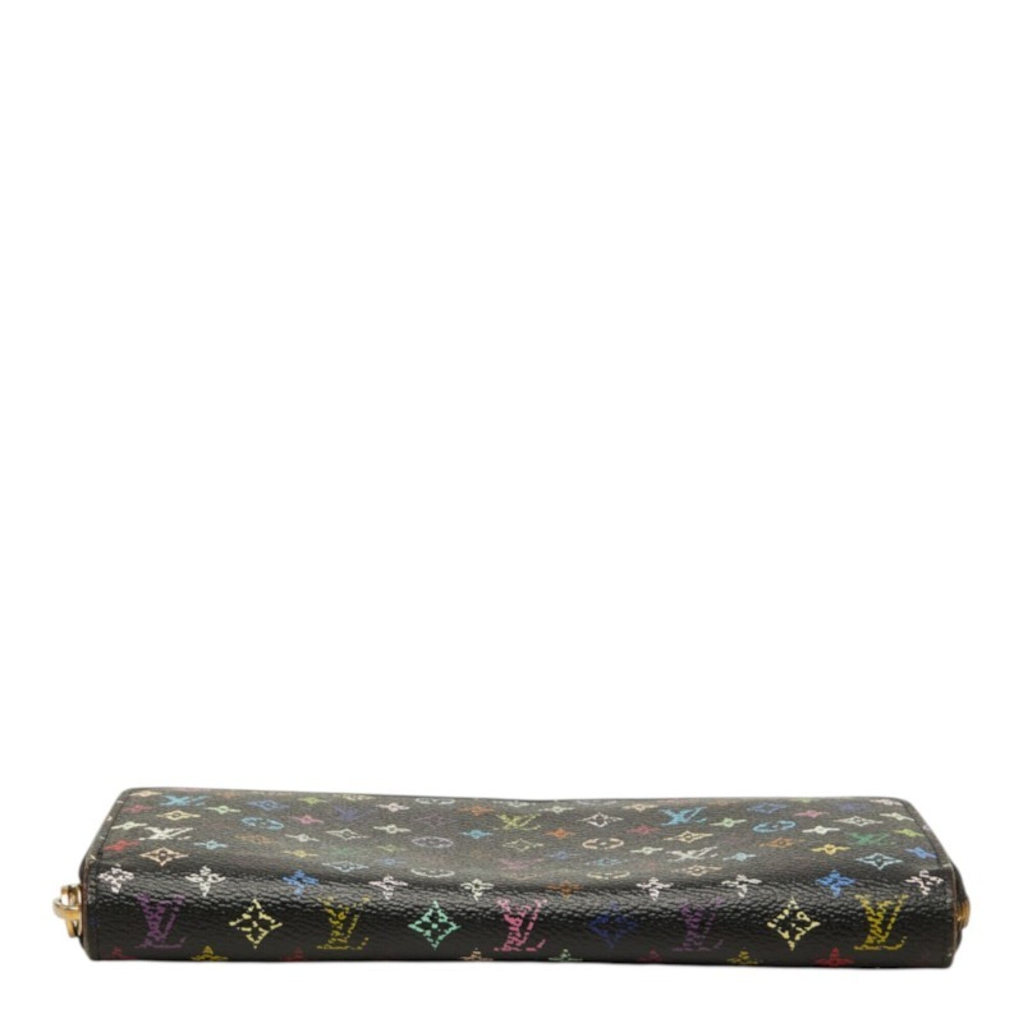 Louis Vuitton Black Monogram Multi-Color Monogram Long Wallet (Bi-Fold) (Pre-Owned)