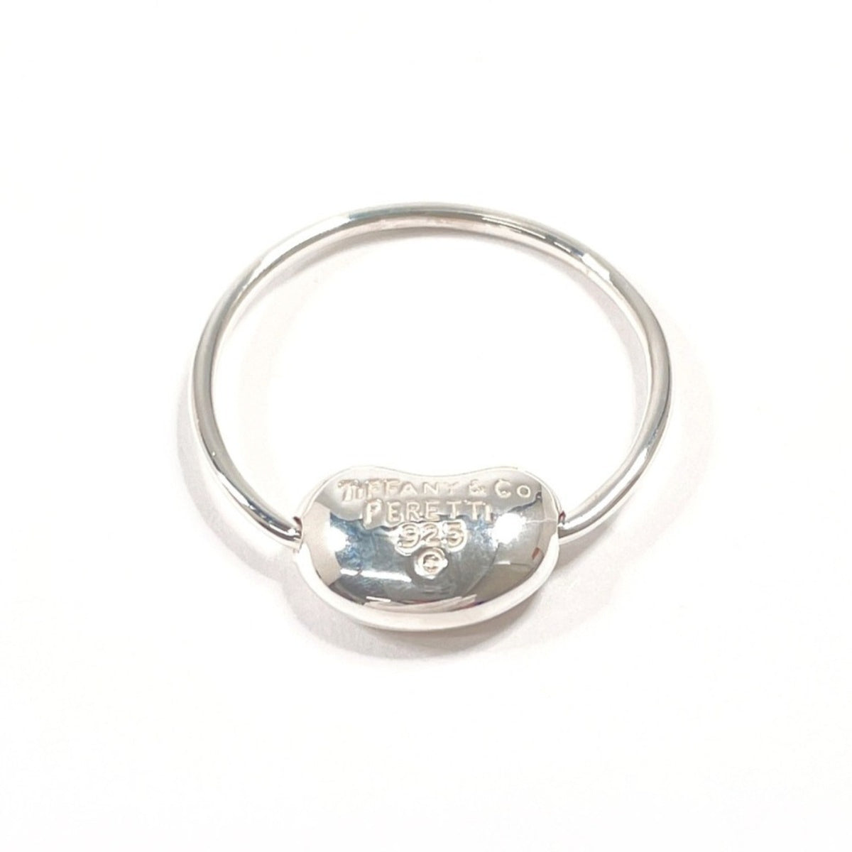 Tiffany Bean Silver Silver 925 Band Ring (Pre-Owned)