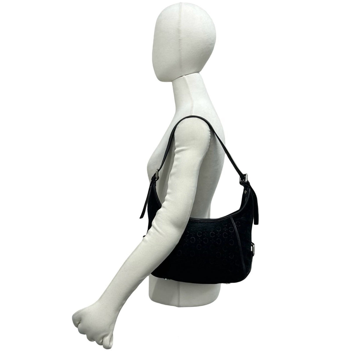 Celine Black Cord Leather Shoulder Bag (Pre-Owned)
