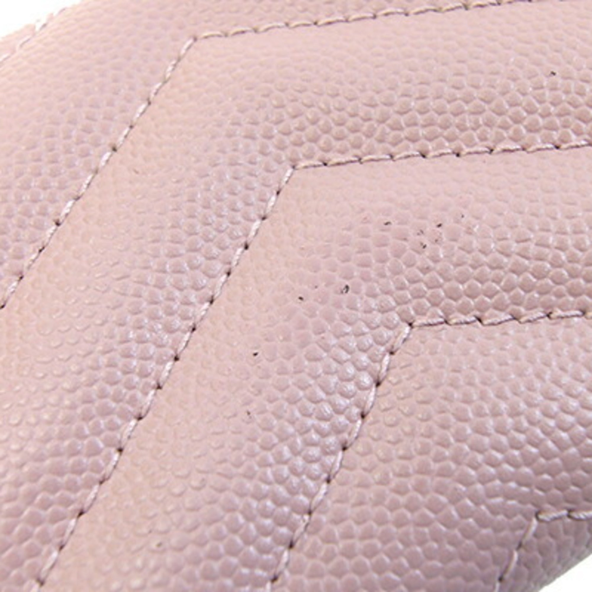 Saint Laurent Black Pink Leather Wallet (Tri-Fold) (Pre-Owned)
