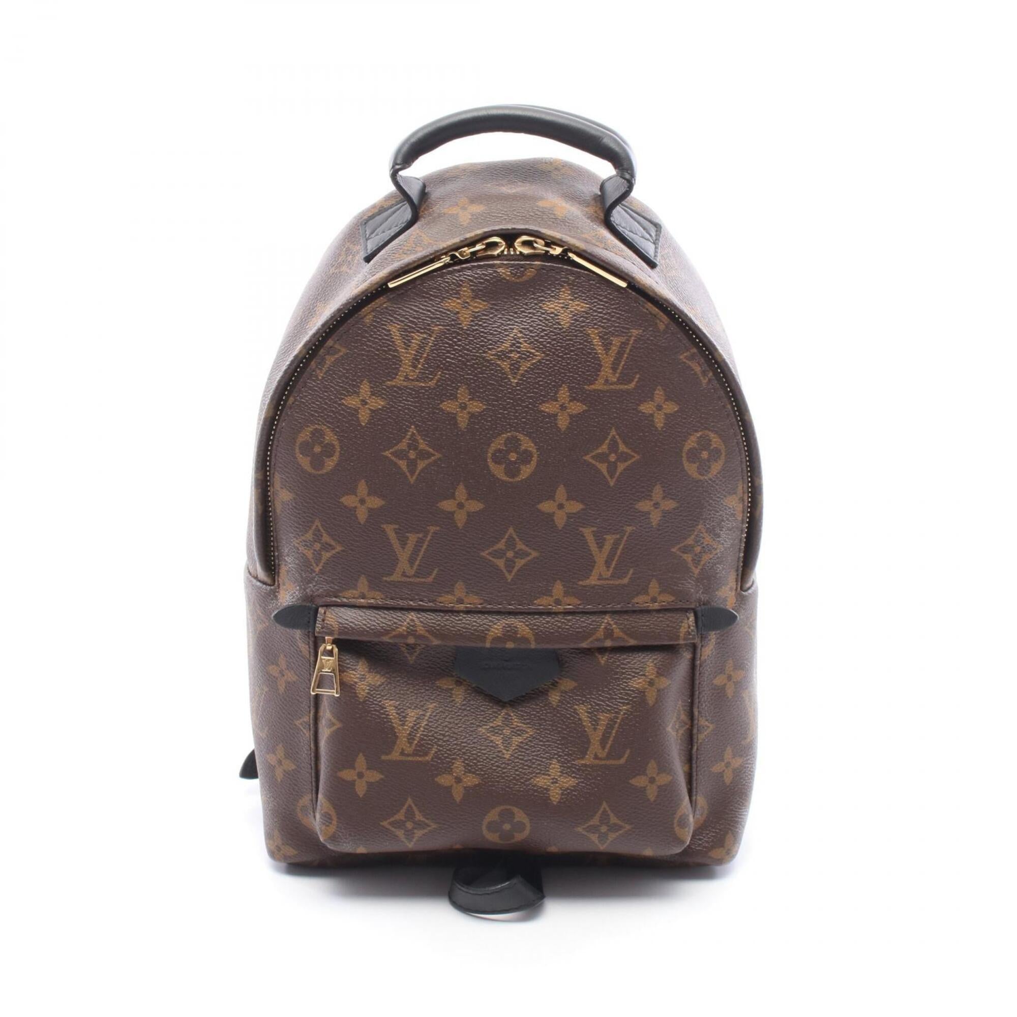 Louis Vuitton Black Brown Monogram Monogram Leather Backpack (Pre-Owned)