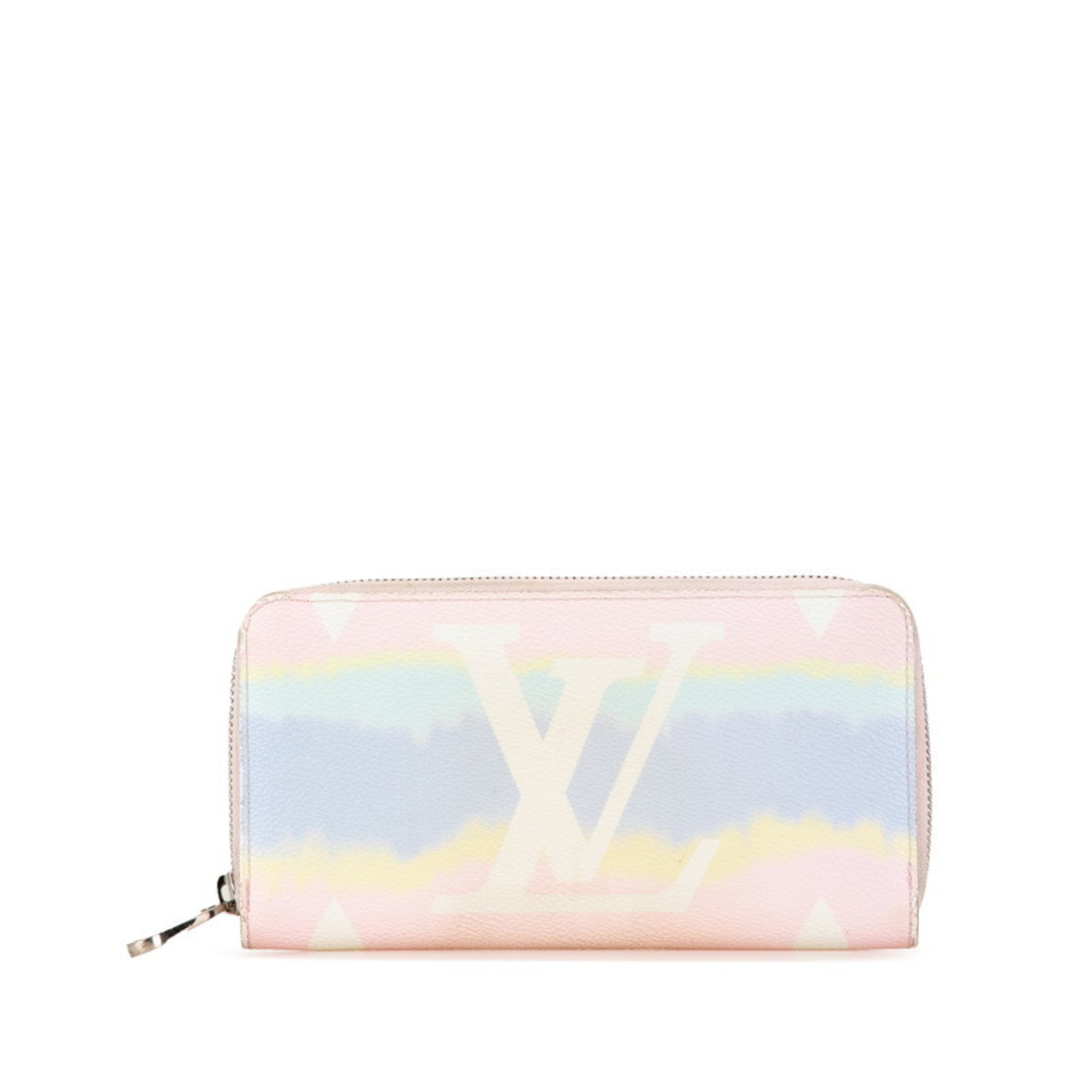 Louis Vuitton Multi-Color Pink Pvc Leather Long Wallet (Bi-Fold) (Pre-Owned)