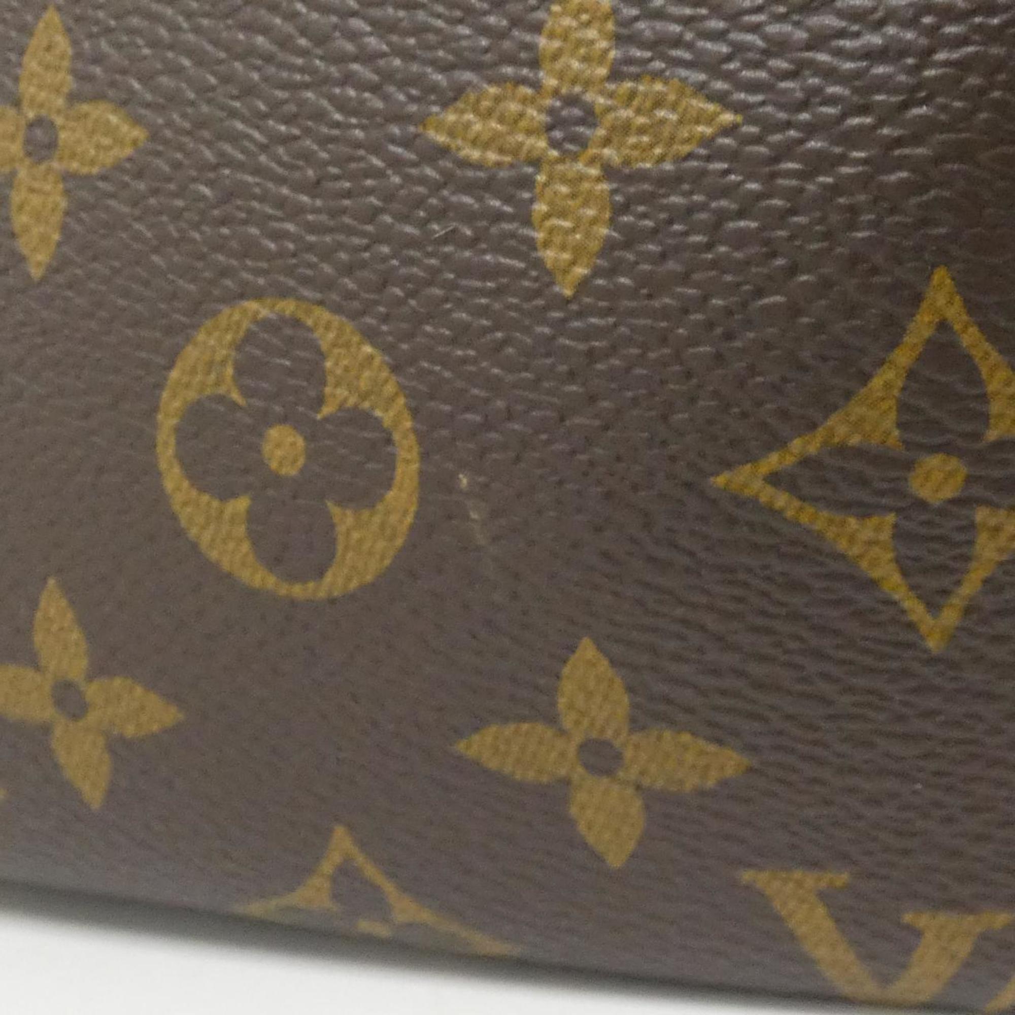Louis Vuitton Brown Coated Canvas Leather Handbag (Pre-Owned)